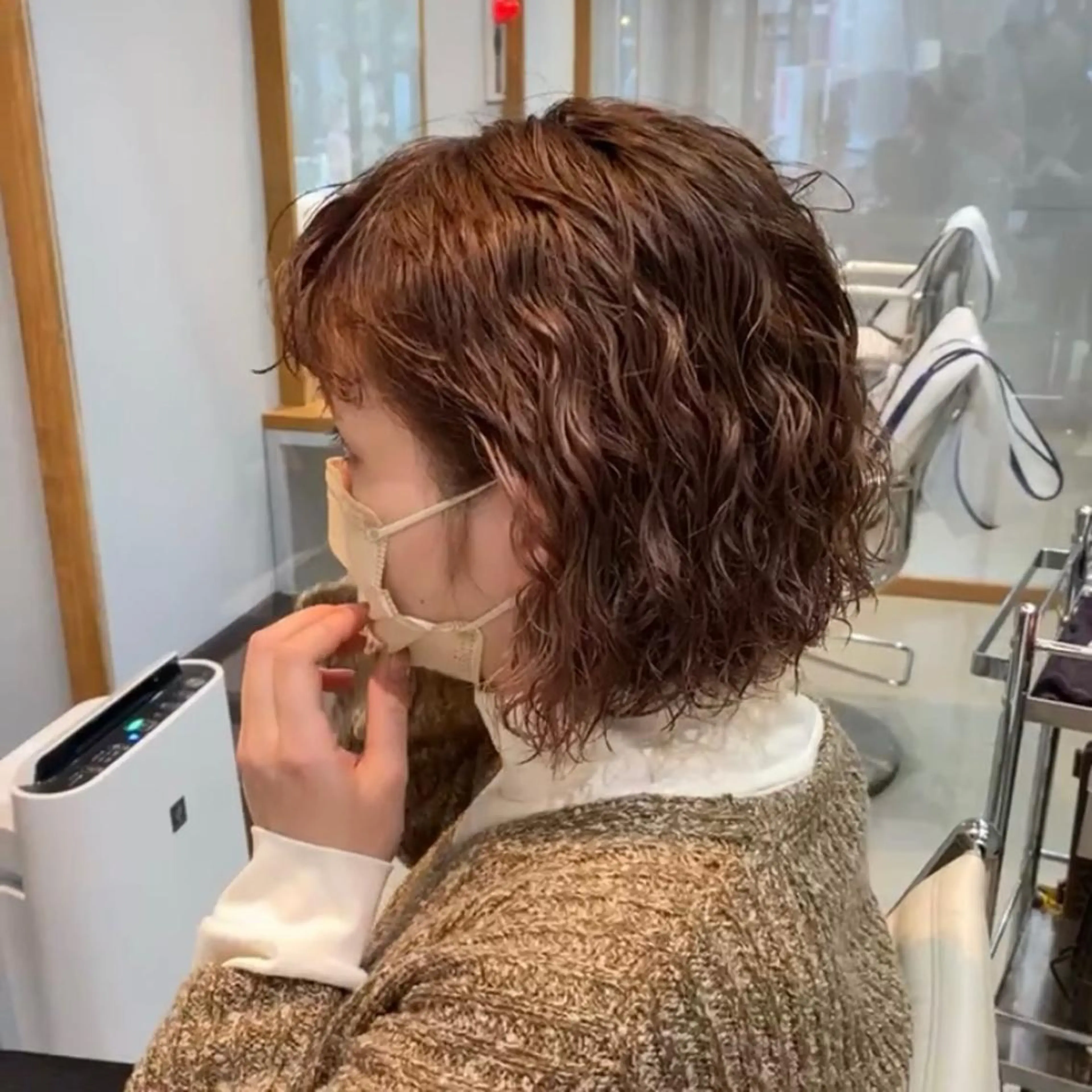 《流行⭐️》スタイリストカット＋パーマ🍃の写真