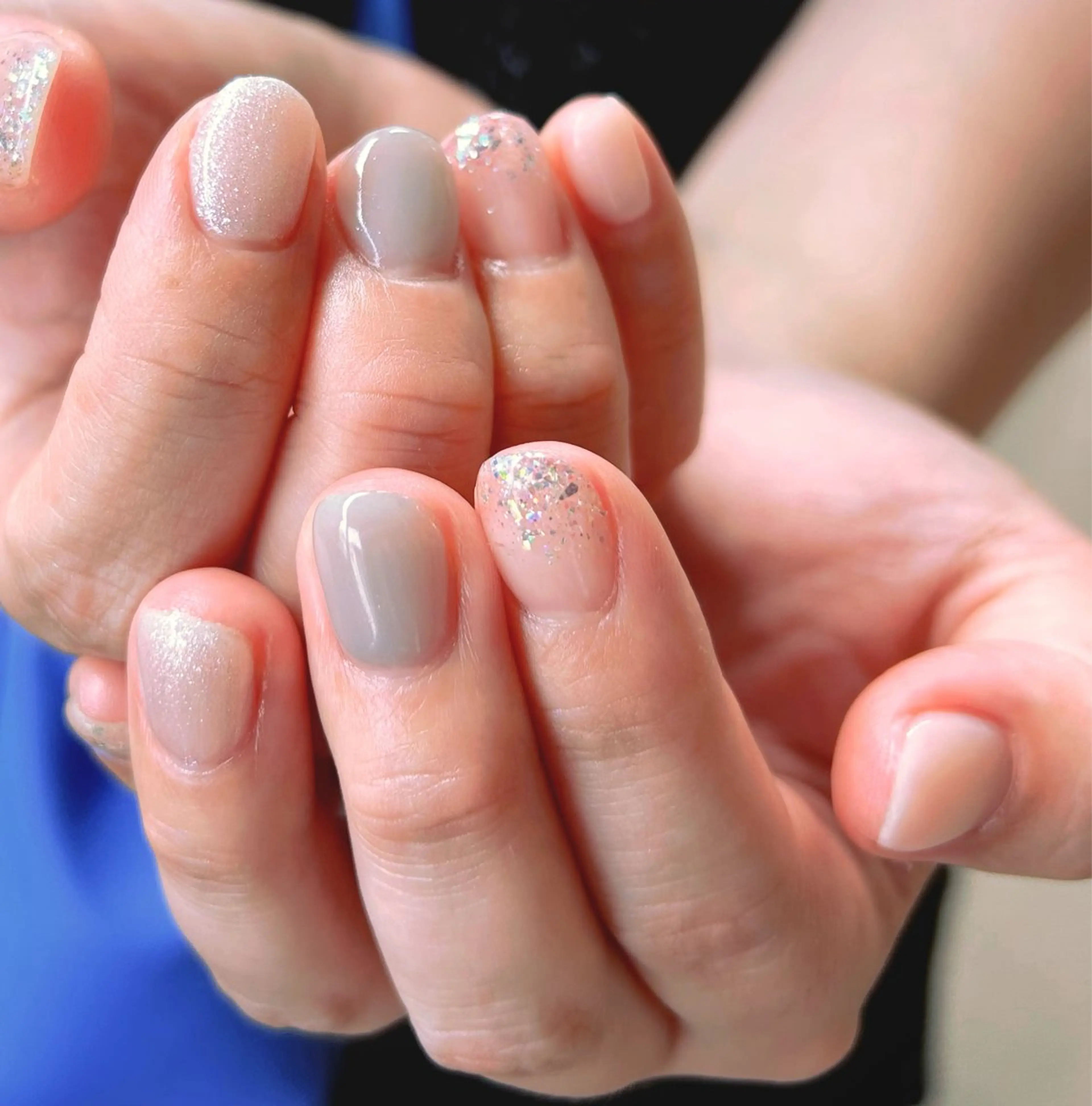 ネイル ブルー 水色 持ち込み ハンドネイル 自宅サロン♡ Mamiのネイルデザイン