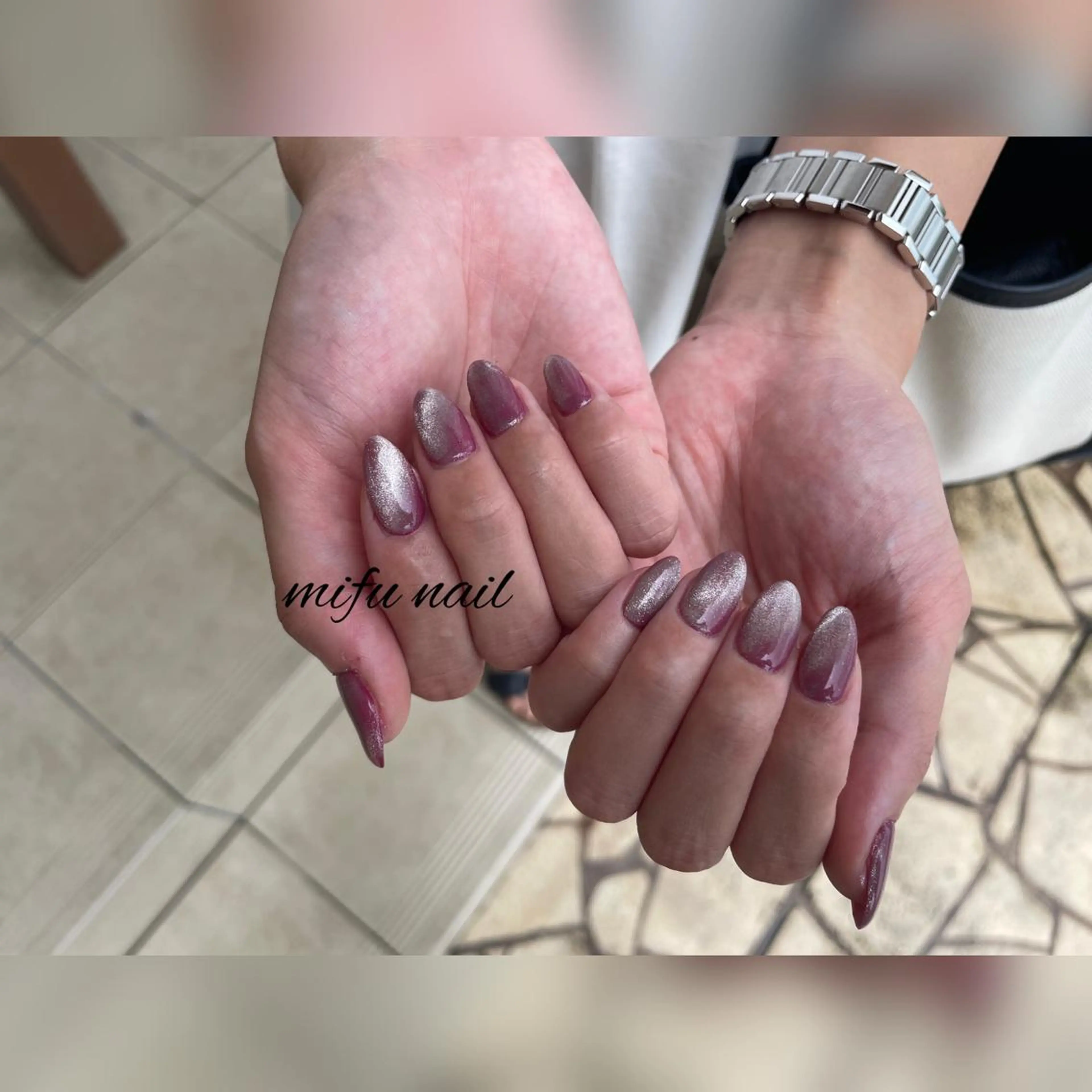 セミロング ネイル ハンドネイル ハンドケア 大田 美笛香のネイルデザイン