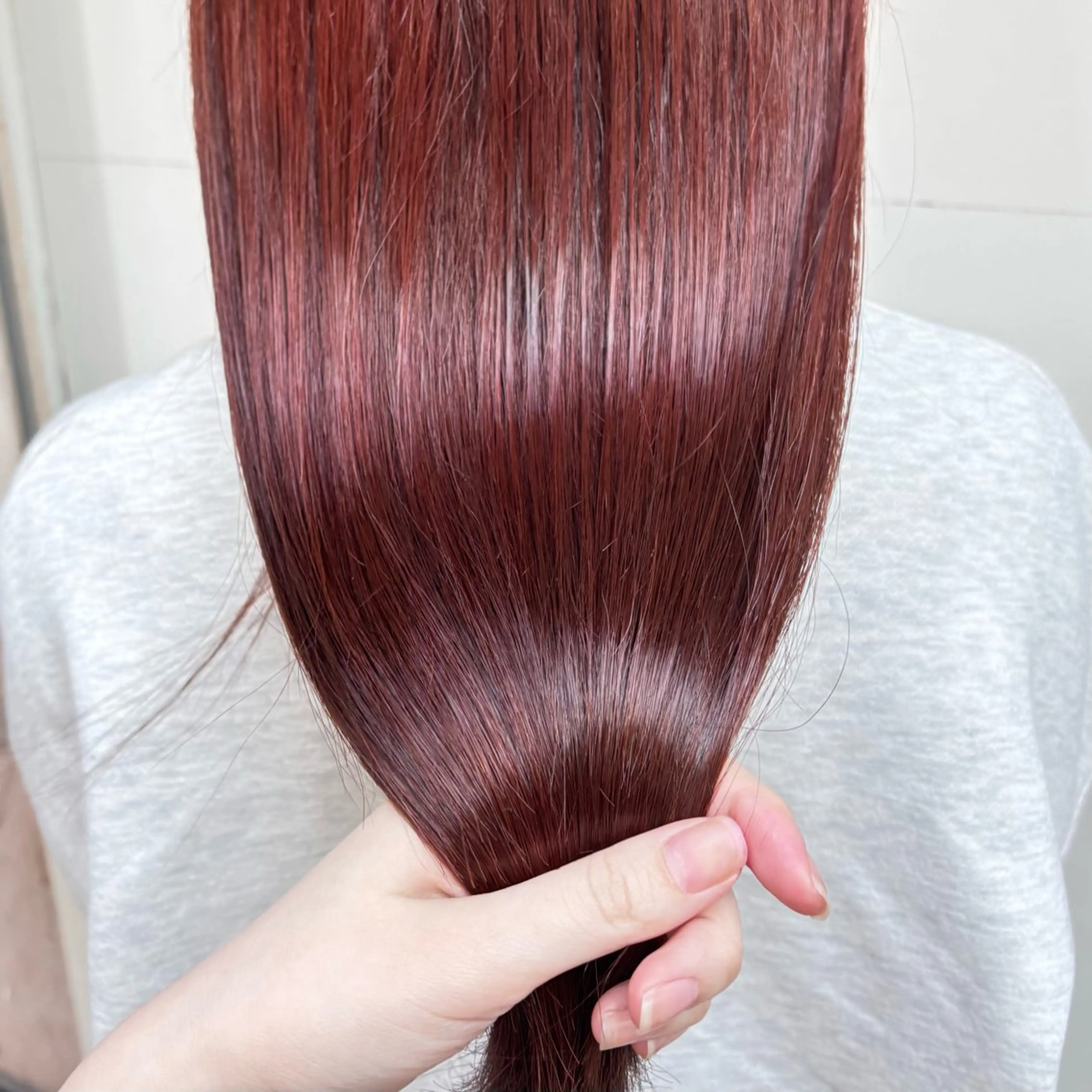 カラー 𝐲𝐮𝐮 /艶髪 /透明感カラー🌱のヘアスタイル