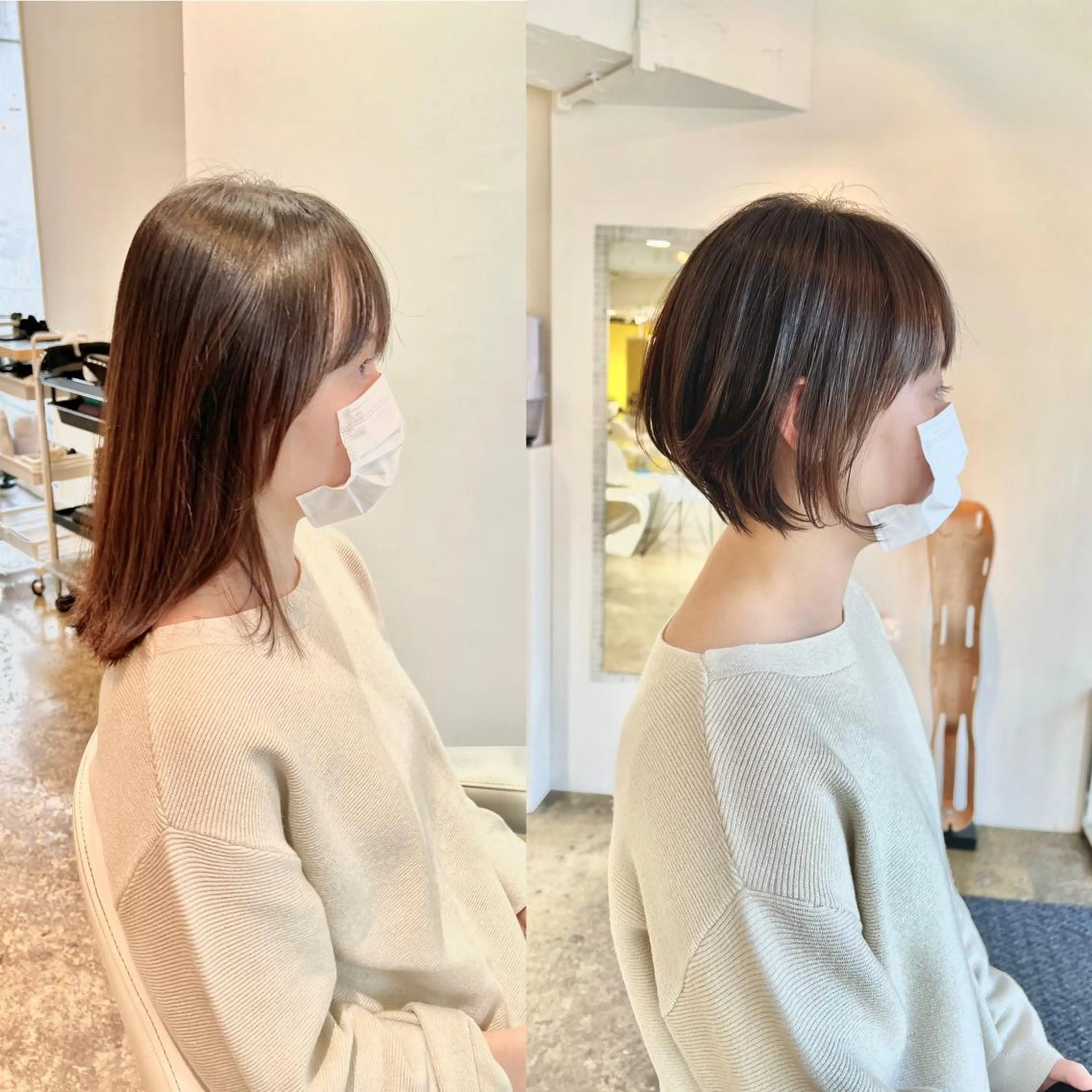 ショート カラー ショート/ボブ/縮毛 三上達大のヘアスタイル