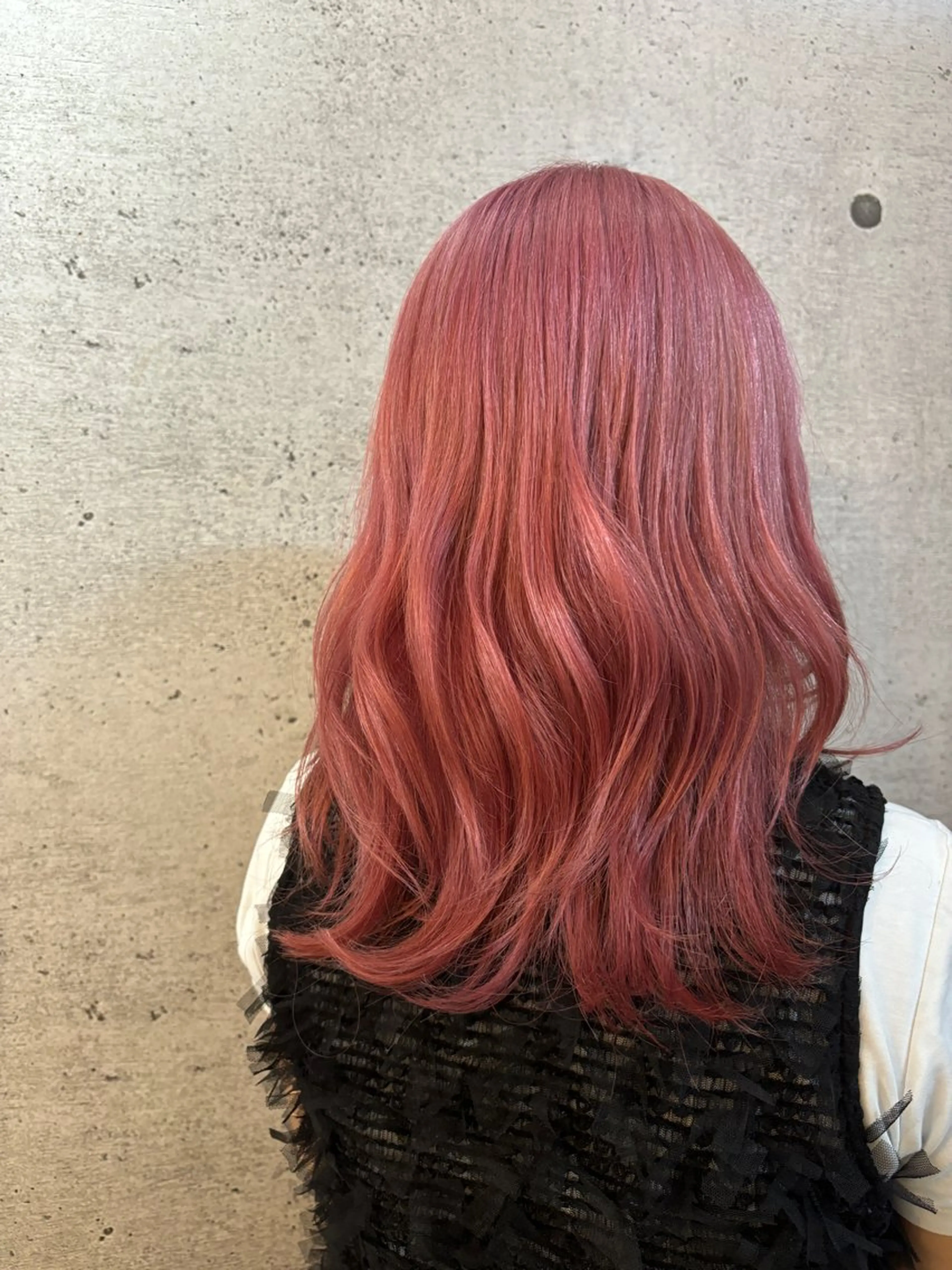 ミディアム カラー カット ヘアカラー トリートメント Rio/ベージュ/ レイヤーカットのヘアスタイル