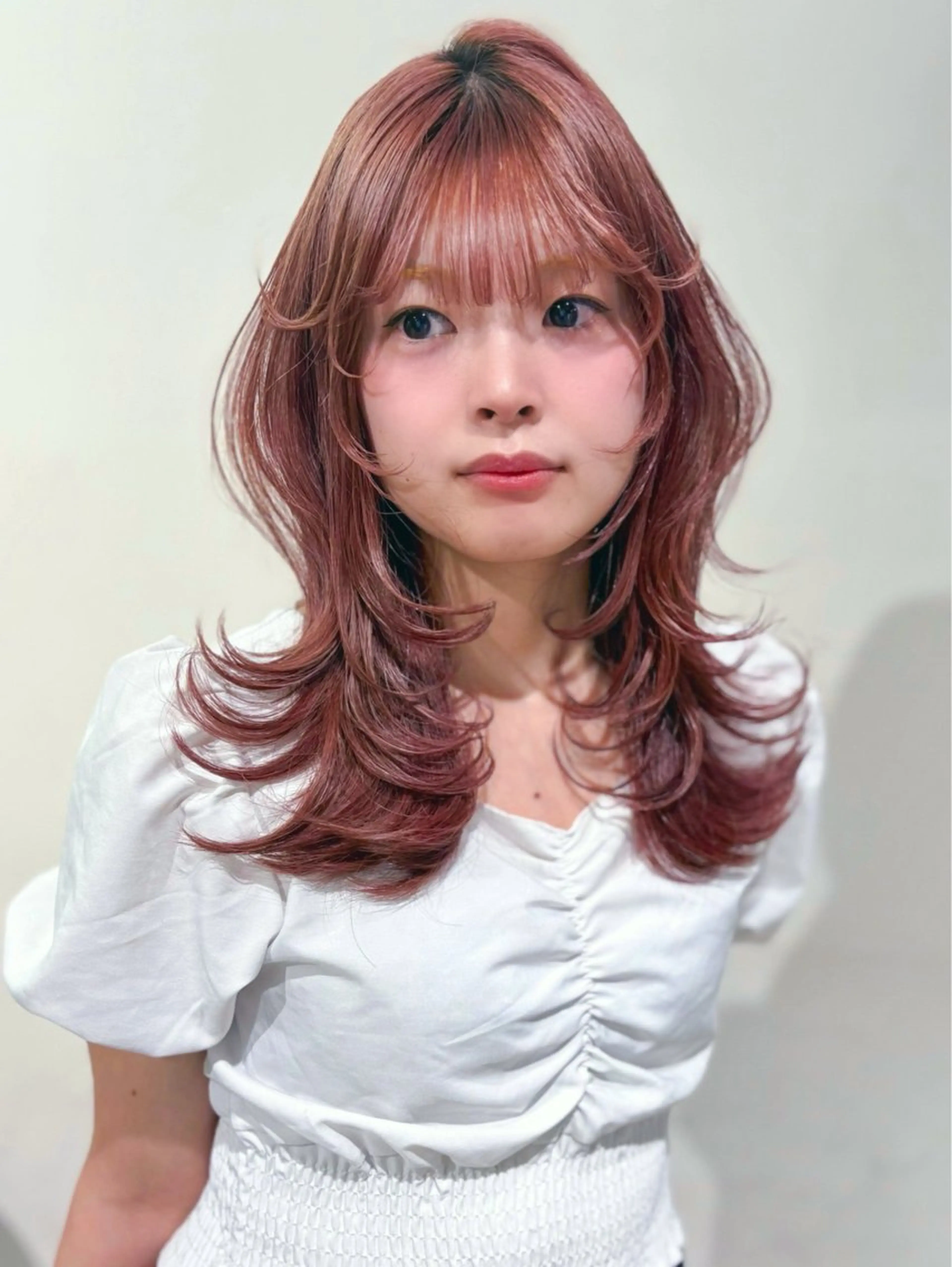 セミロング そ にのヘアスタイル