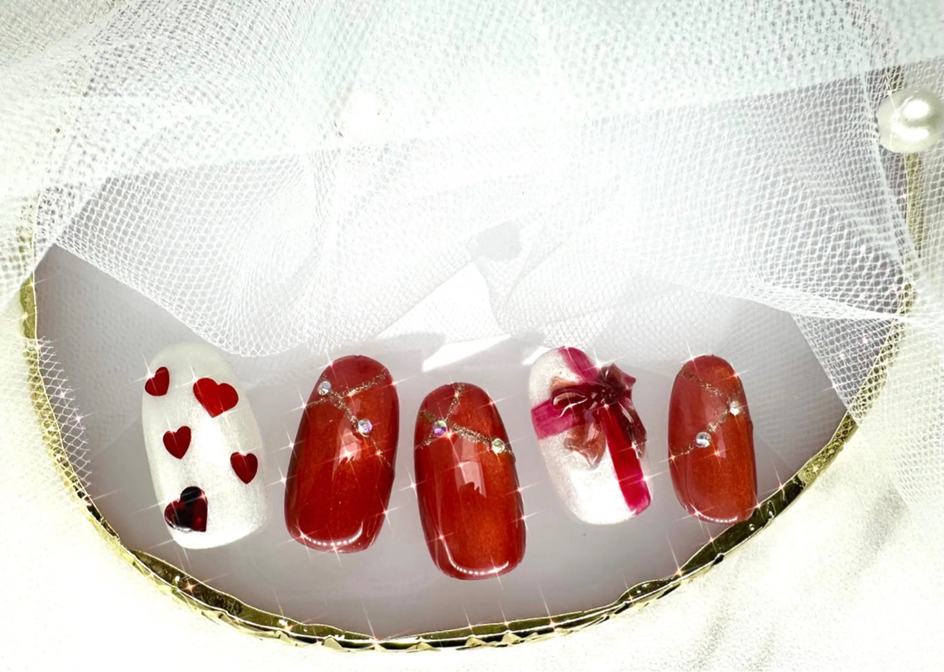 ネイル 冬ネイル クリスマス ハンドネイル Nailist Erikaのネイルデザイン