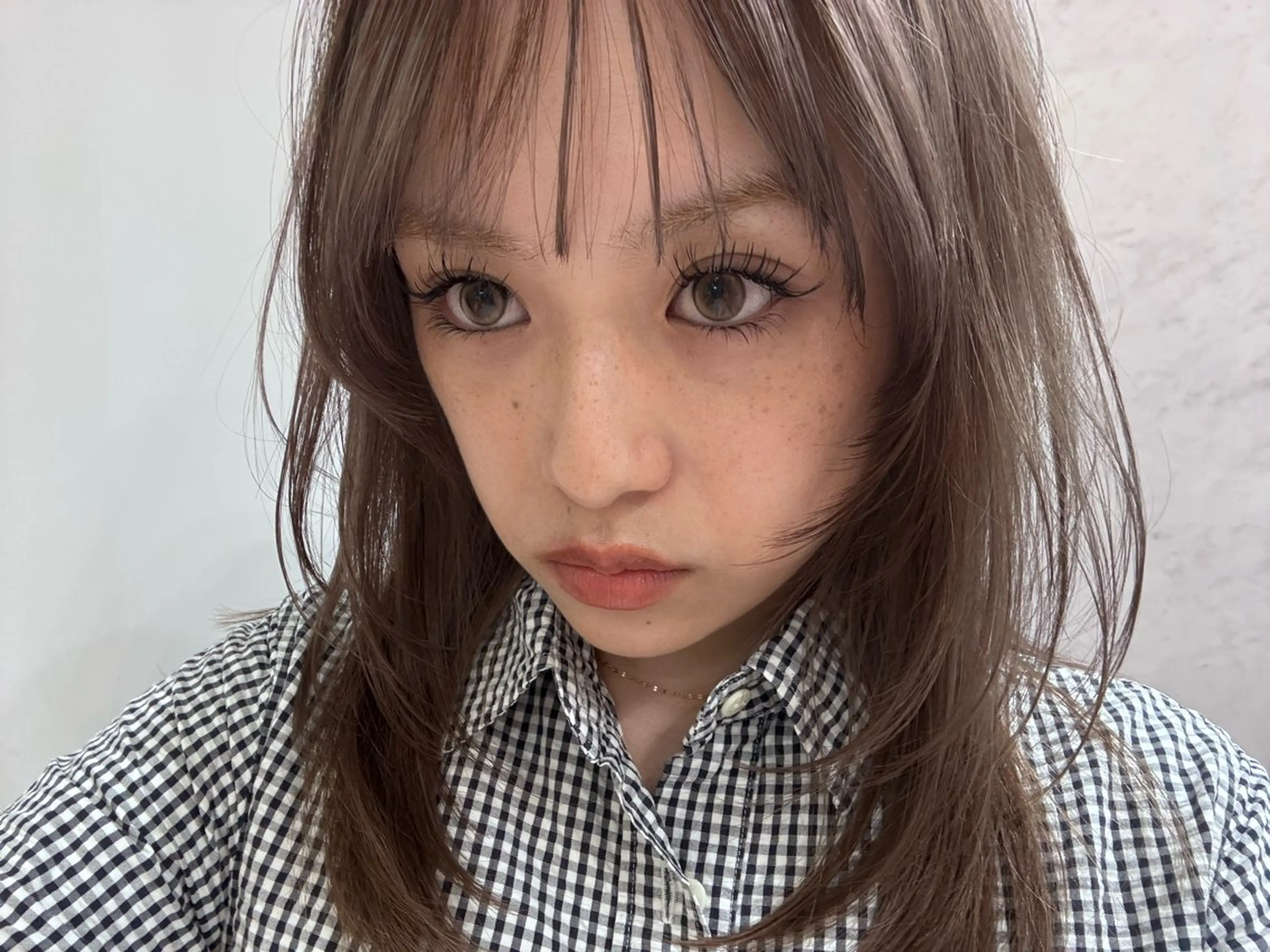 ミディアム 捺葵 @72tomi__のヘアスタイル