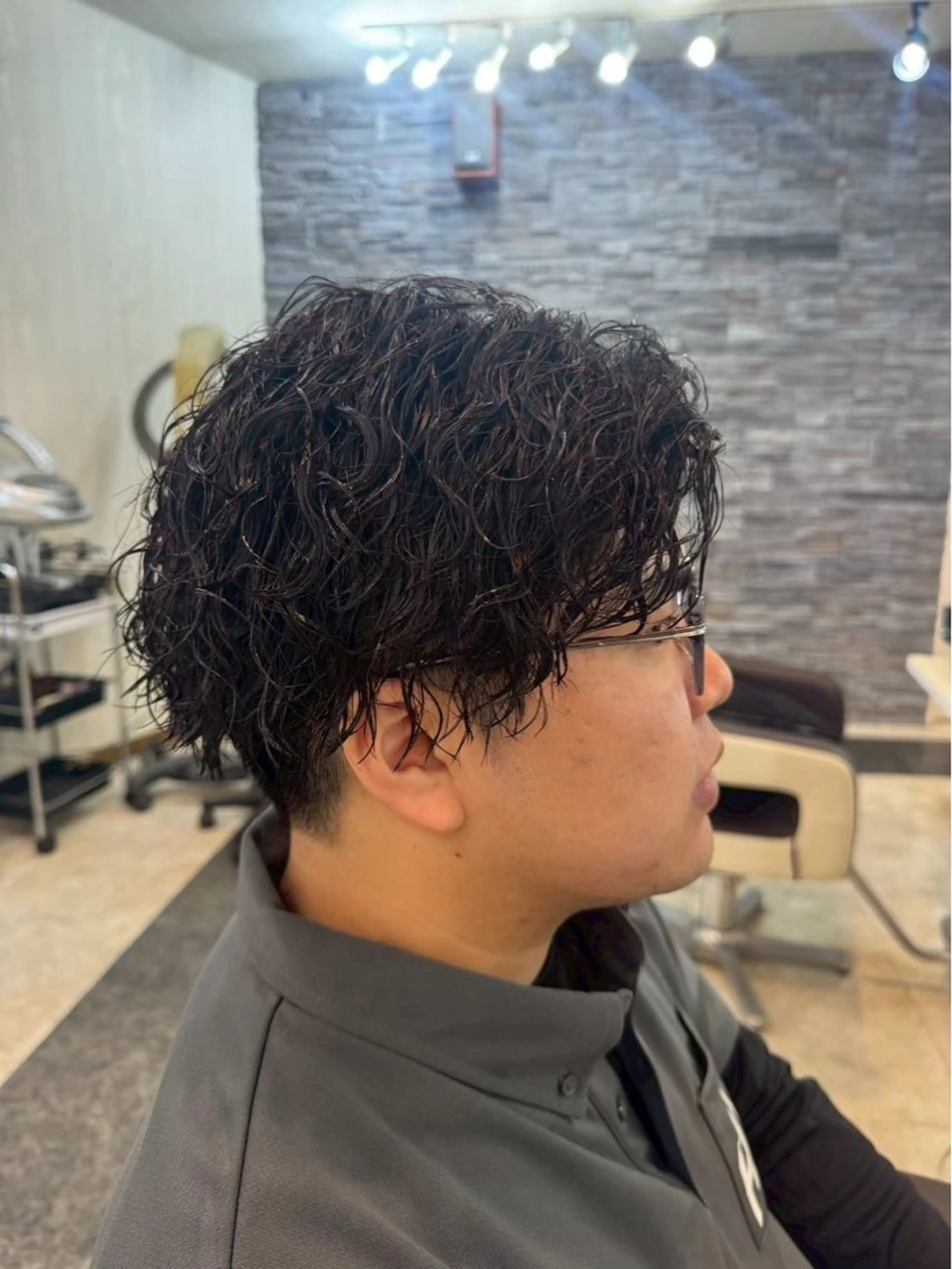 パーマ メンズ 平井 沙希のヘアスタイル