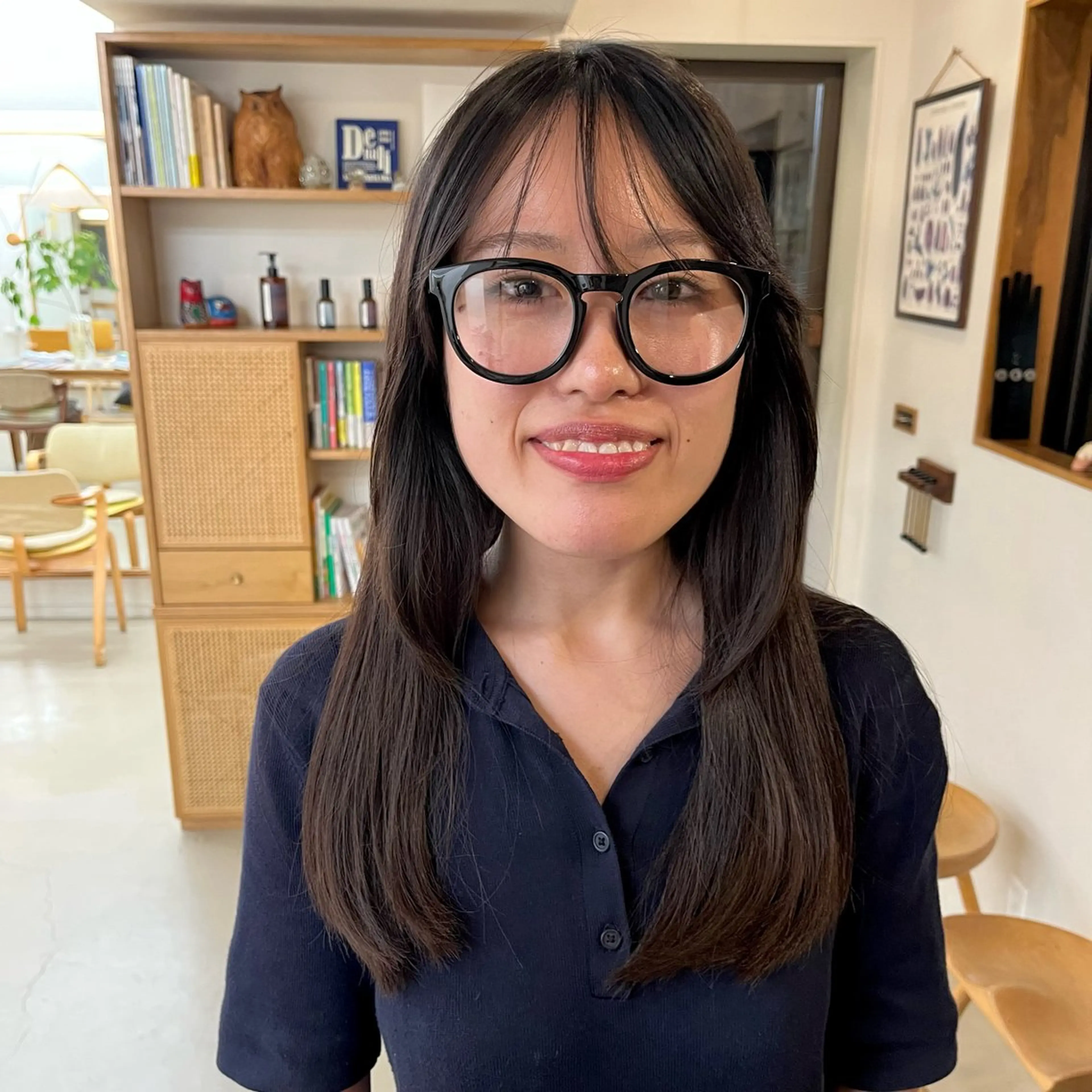 ロング カラー 宇野澤 銘のヘアスタイル