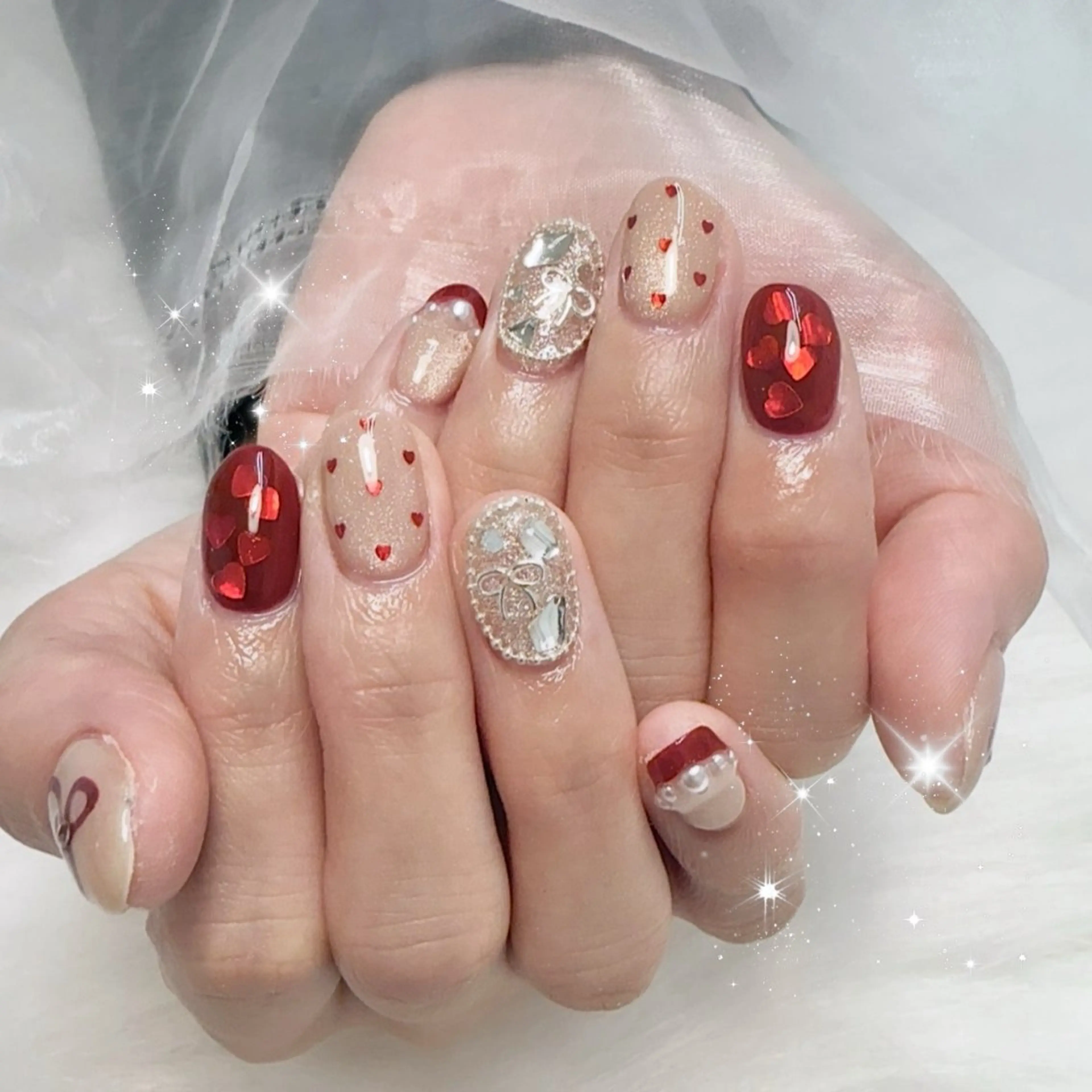 ショート ハンドネイル Lili Nail Studio西荻窪店のネイルデザイン
