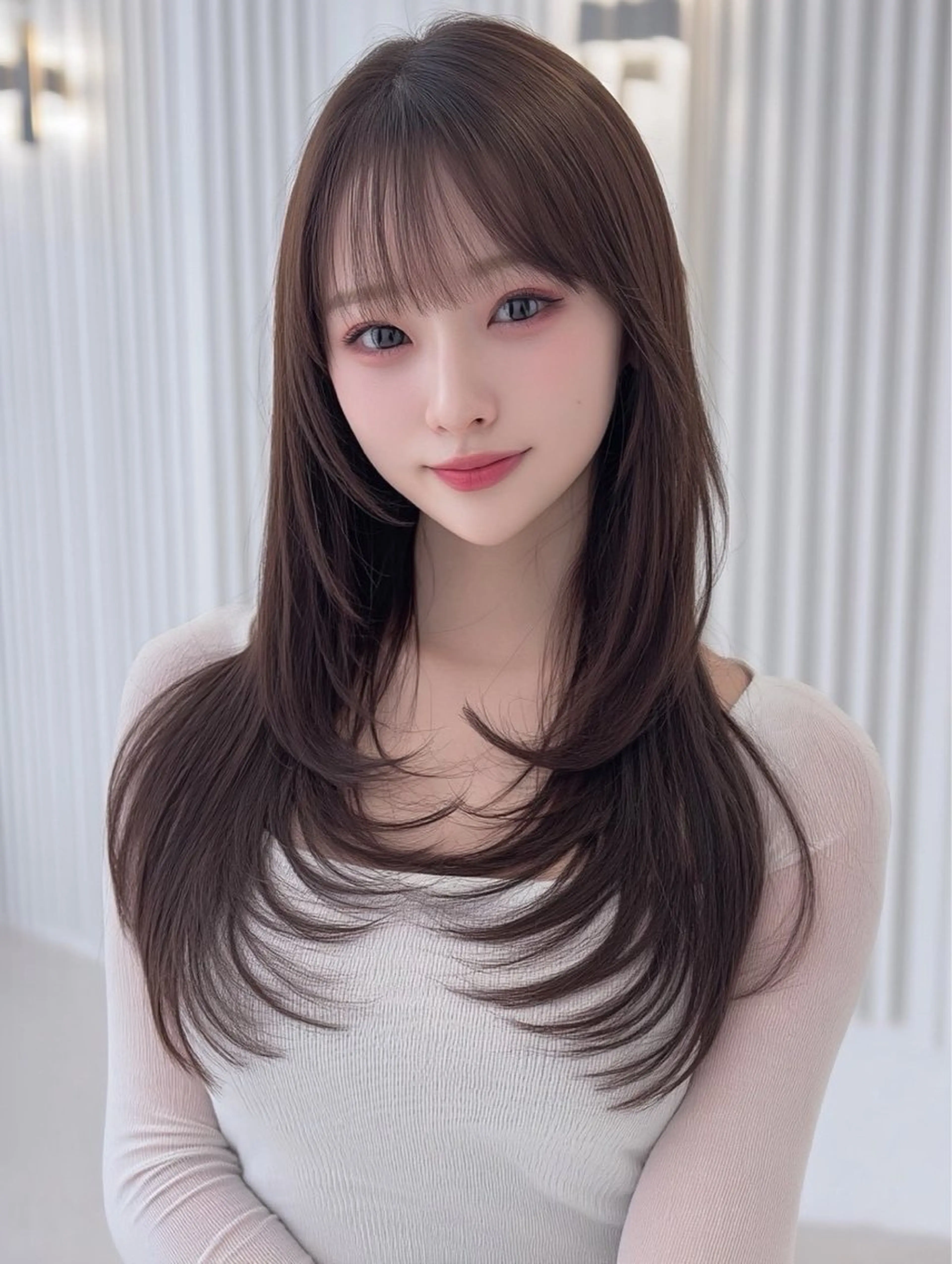 ロング 栁原 舞琴のヘアスタイル