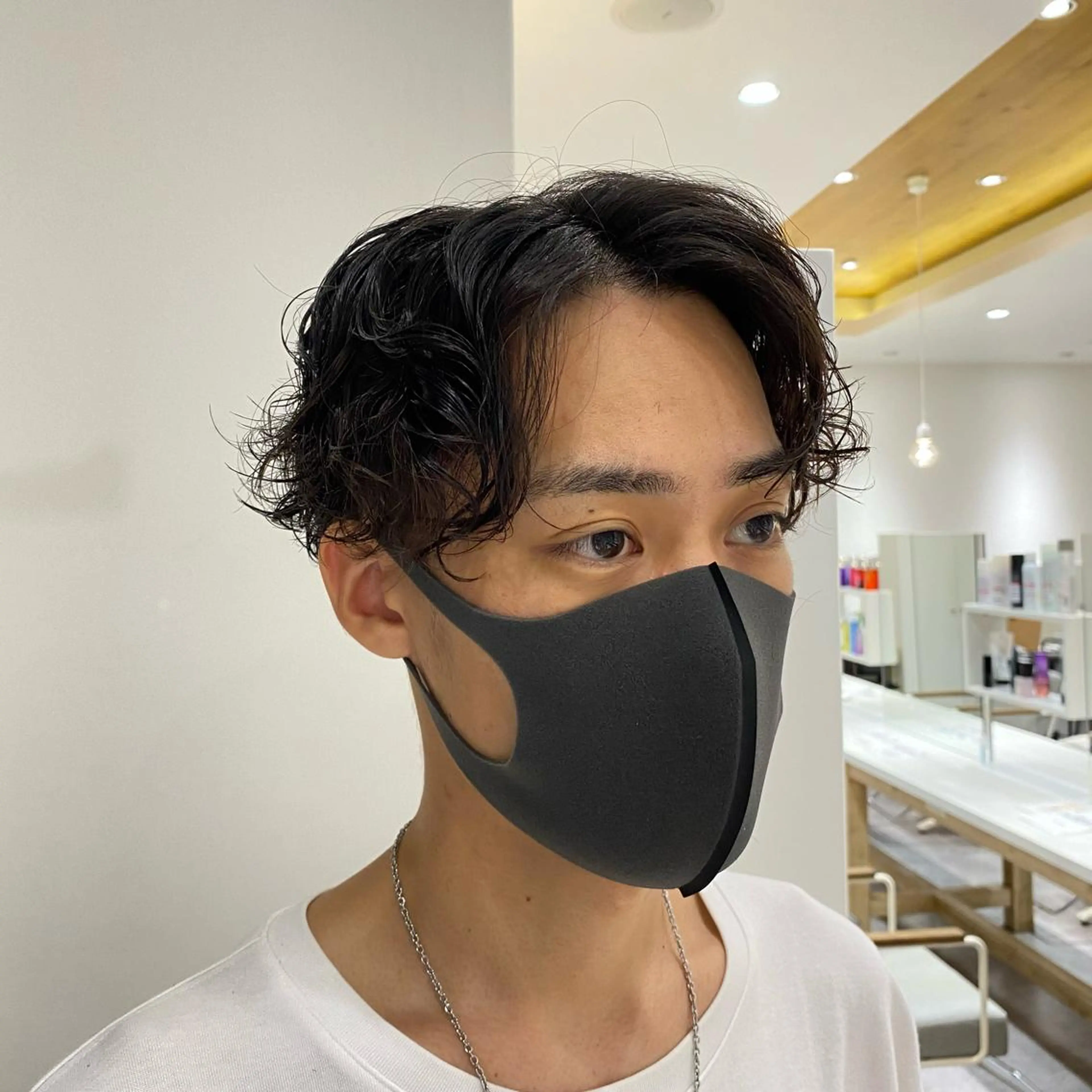 パーマ メンズ センターパート メンズパーマ Seymour  and    Sons所属・🌷Asuka /レイヤーカット🌷のヘアスタイル