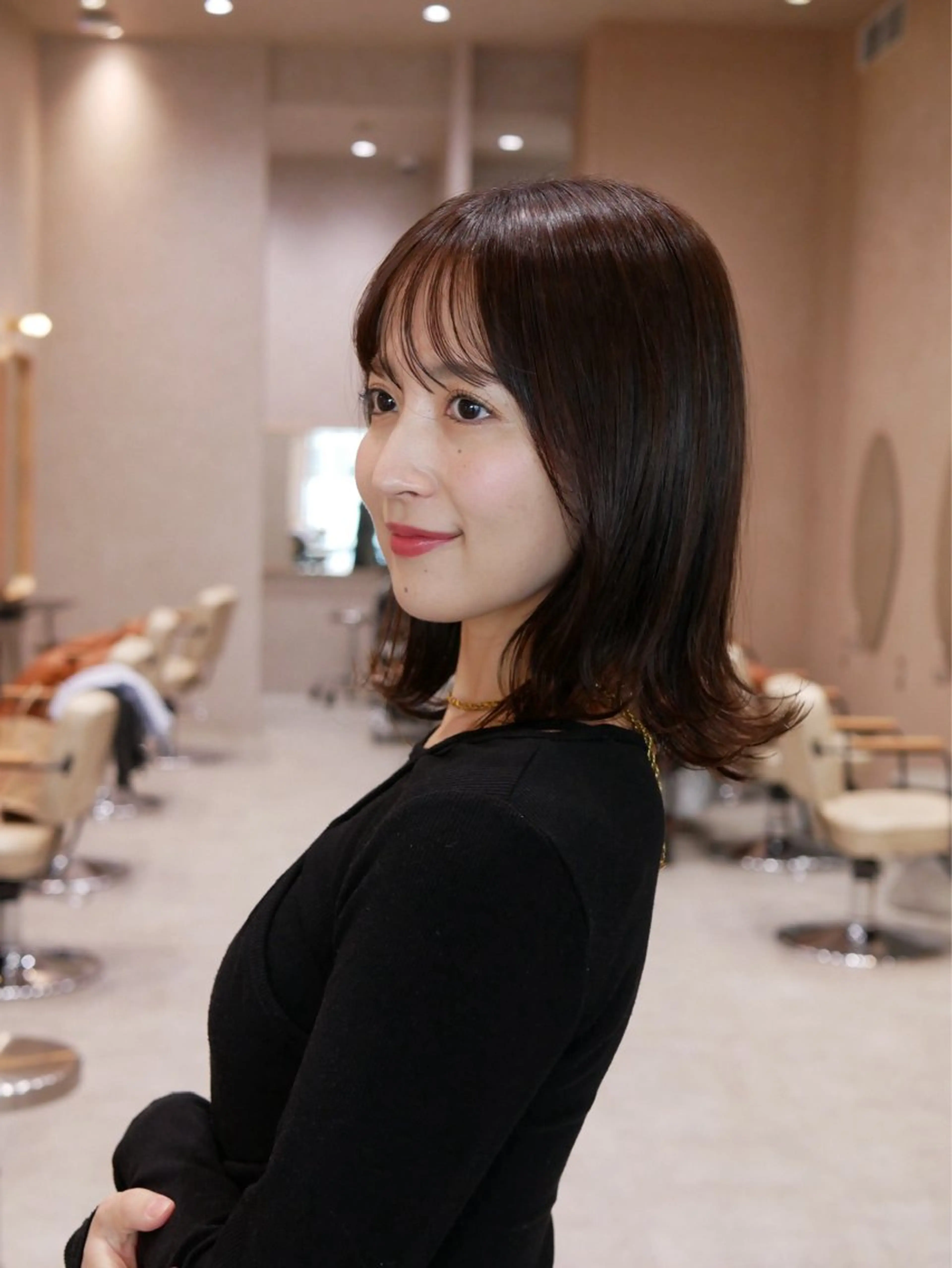 ミディアム ヘアカラー 髪質改善/艶髪特化 /透明感✨️こうめいのヘアスタイル