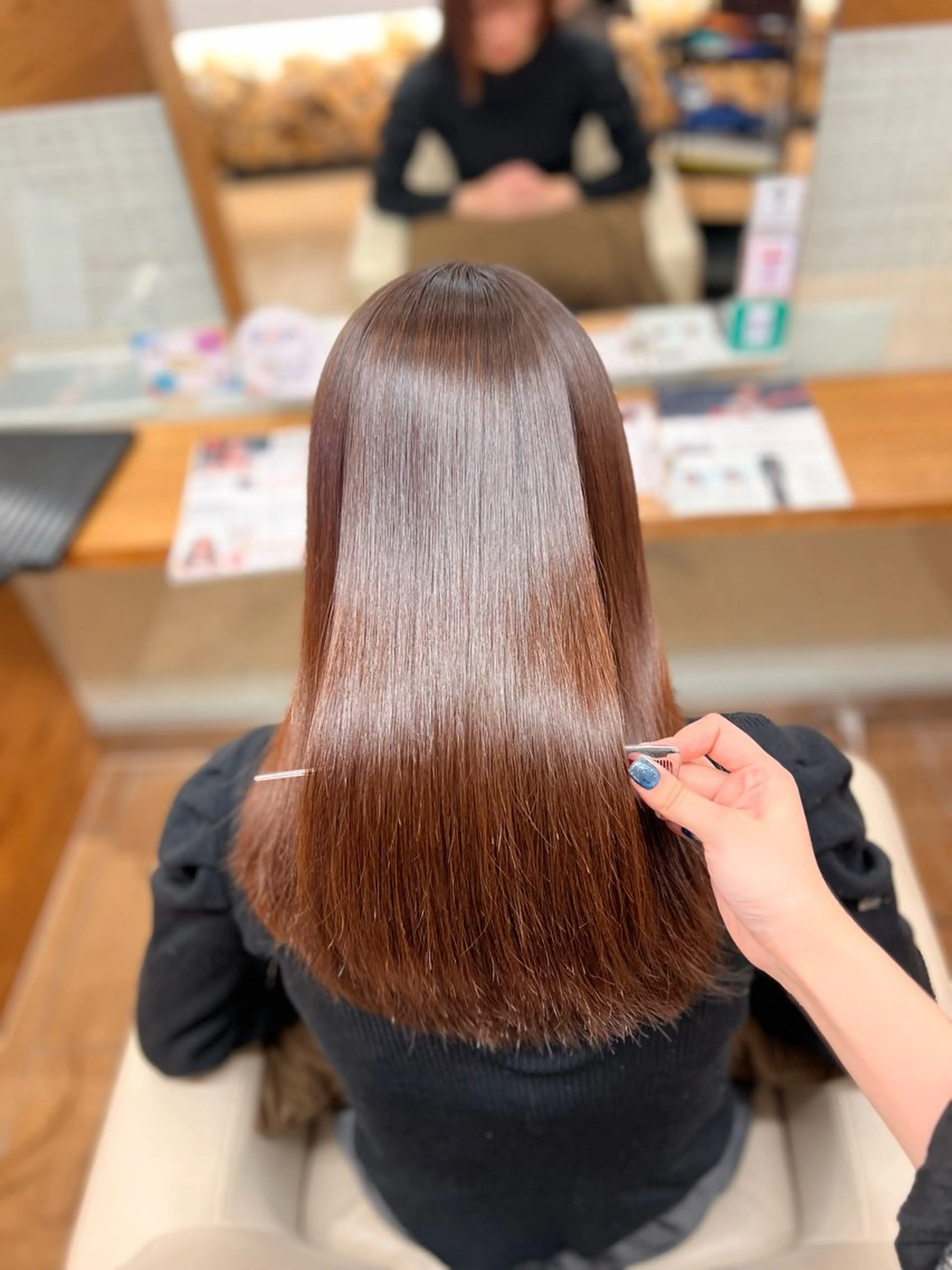 ロング 髪質改善 カット 縮毛矯正 トリートメント 🎀渡部 凜花/髪質 改善/艶髪🎀のヘアスタイル