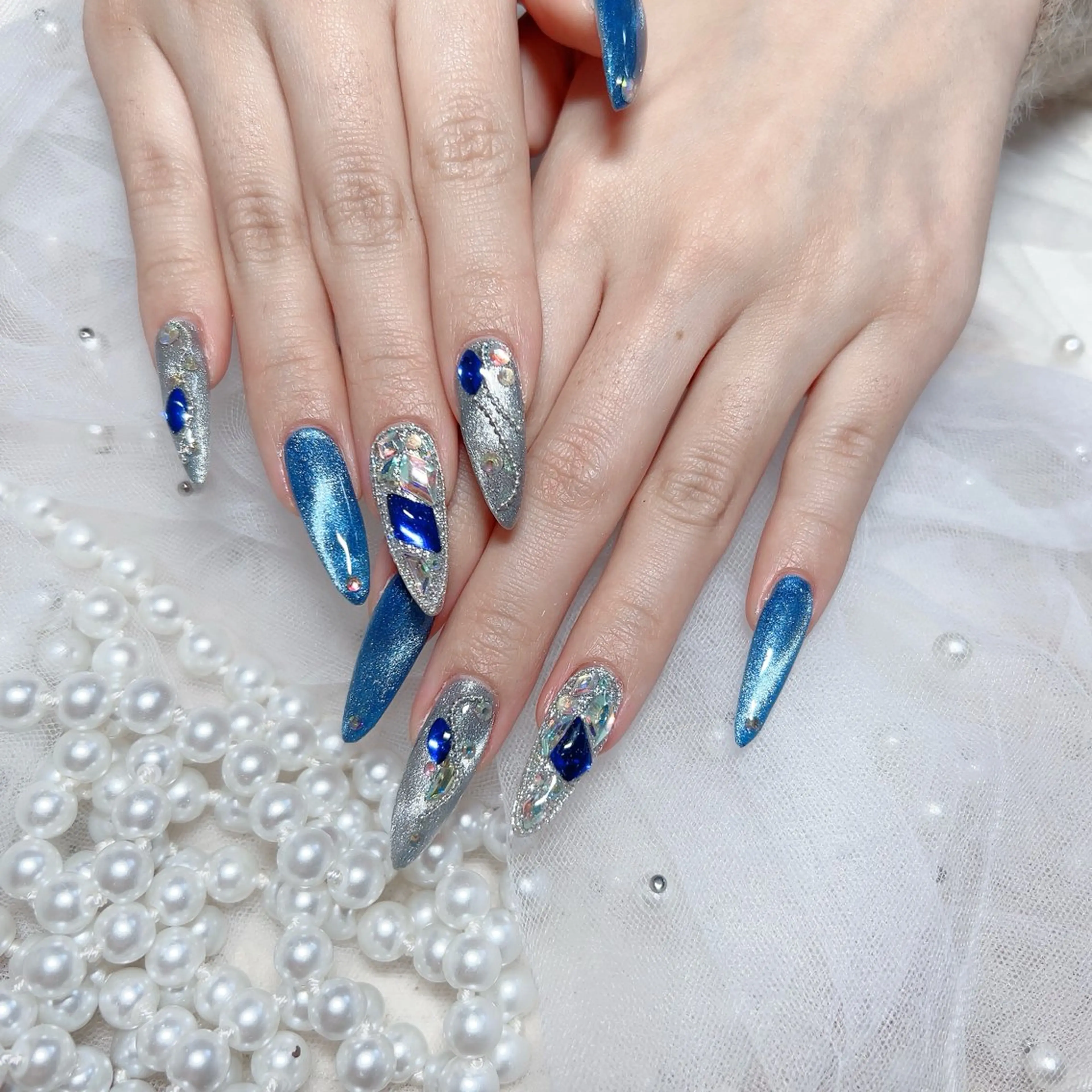 ネイル ハンドネイル M🌷nail 長さだし専門店のネイルデザイン