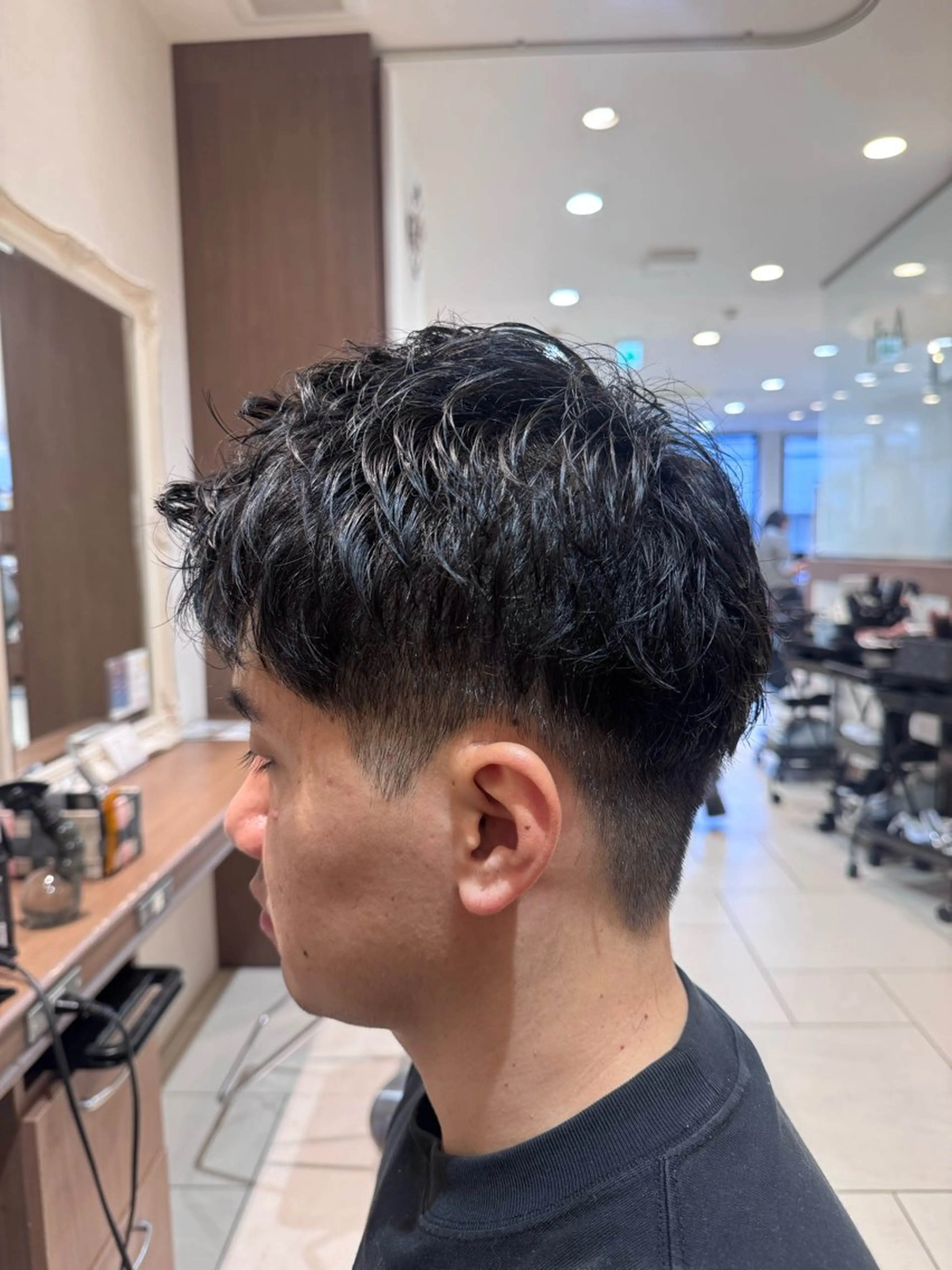ショート メンズ メンズパーマ メンズ専門🔥女性の モデル受付中！/陸翔のヘアスタイル