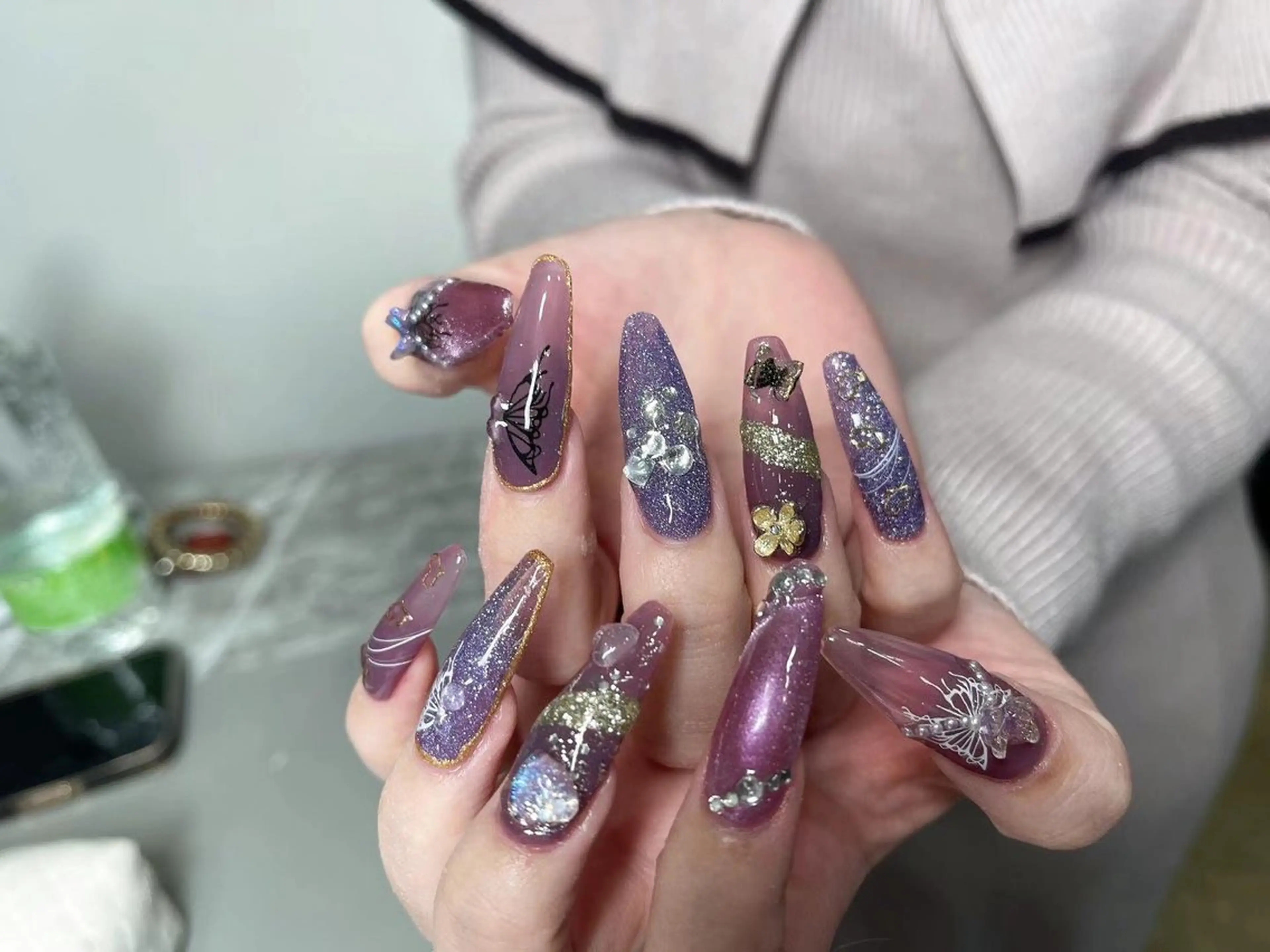 ネイル ネイルチップ 🎀ネイルサロン エクラYUI🎀のネイルデザイン