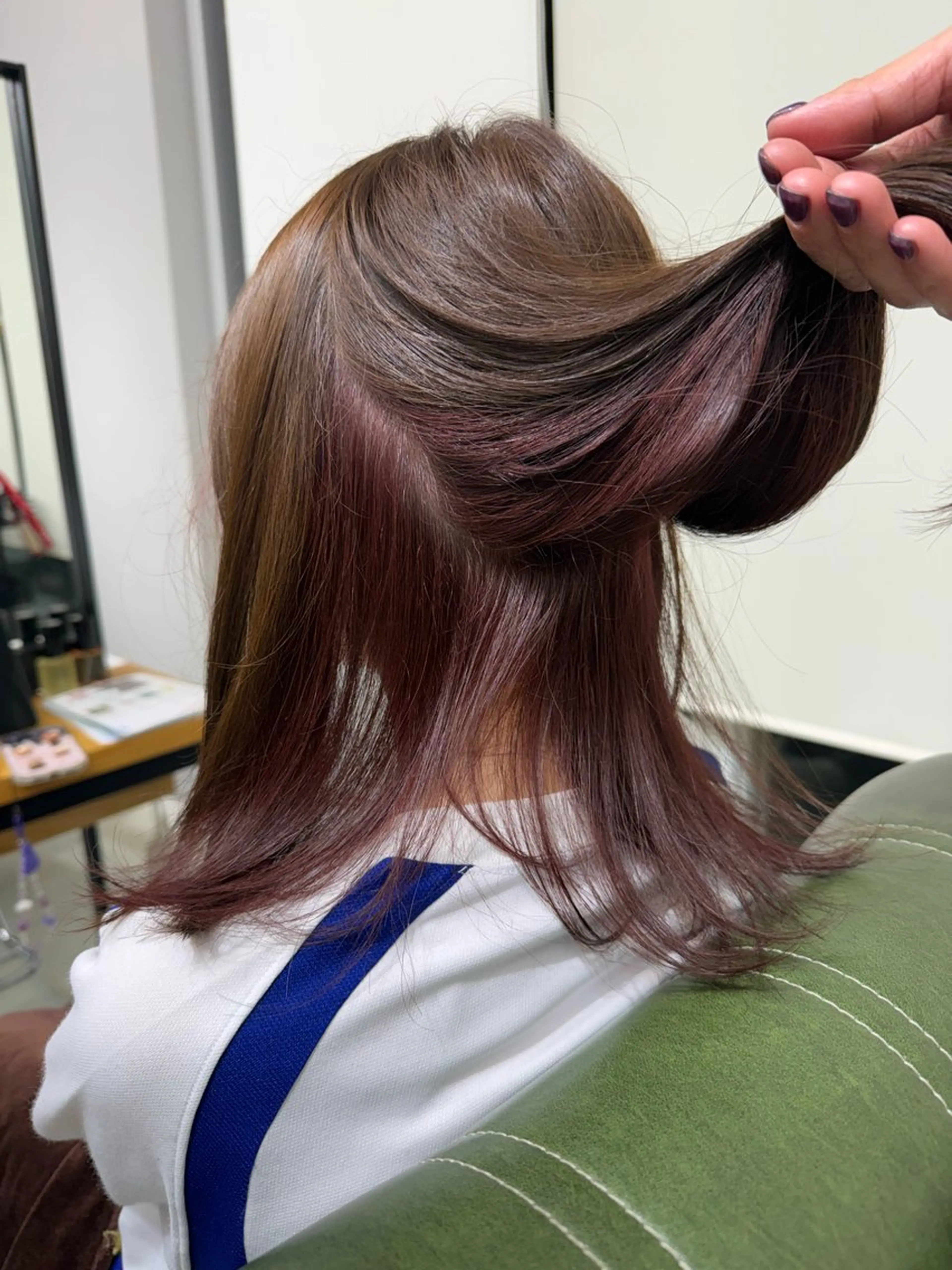 ミディアム カラー ピンクカラー ヘアカラー 村山 晴哉のヘアスタイル