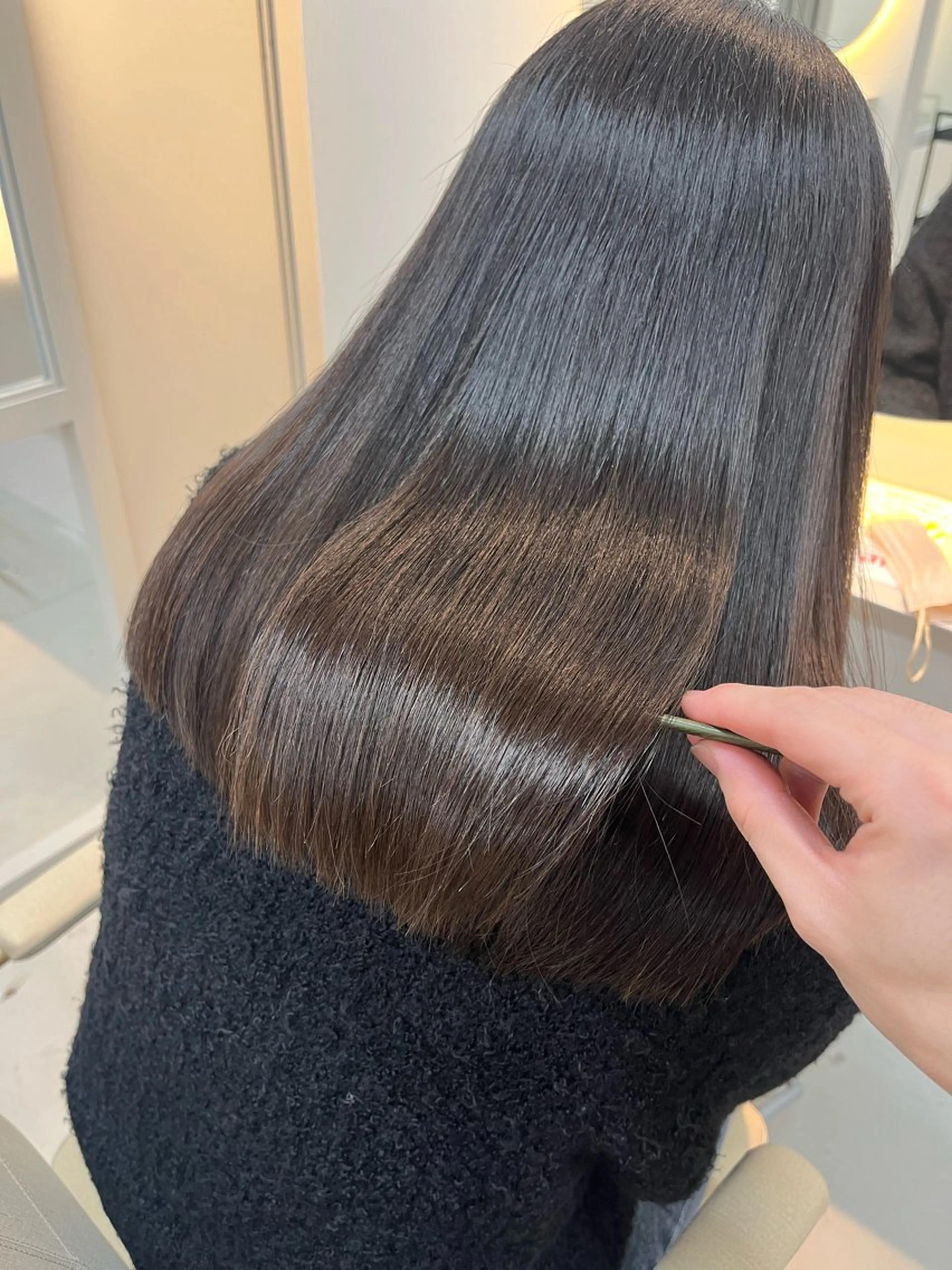 セミロング 透明感カラー/艶髪/ 高城潤也のヘアスタイル