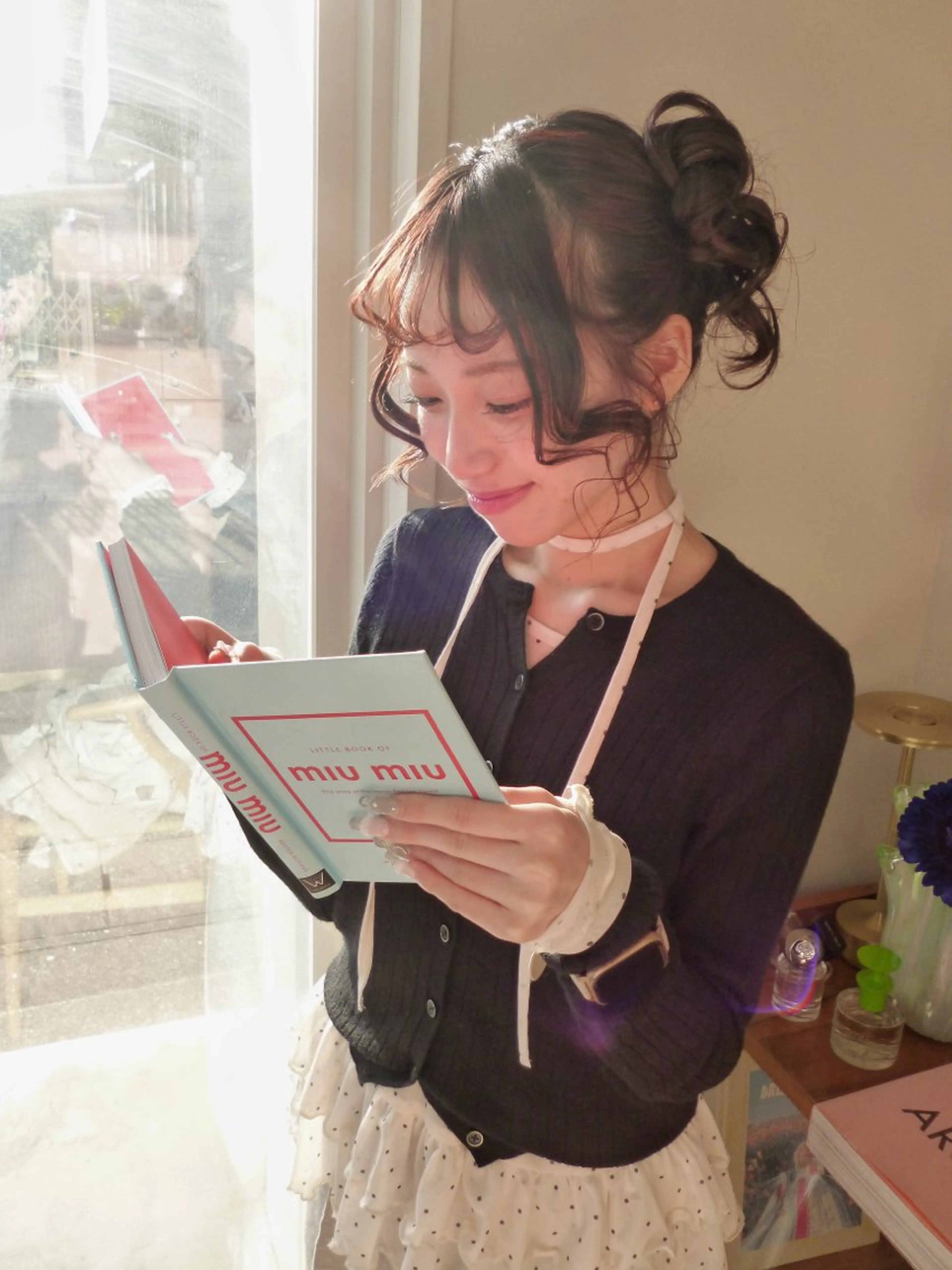 ミディアム ヘアカラー miteゆい カラーモデルのヘアスタイル