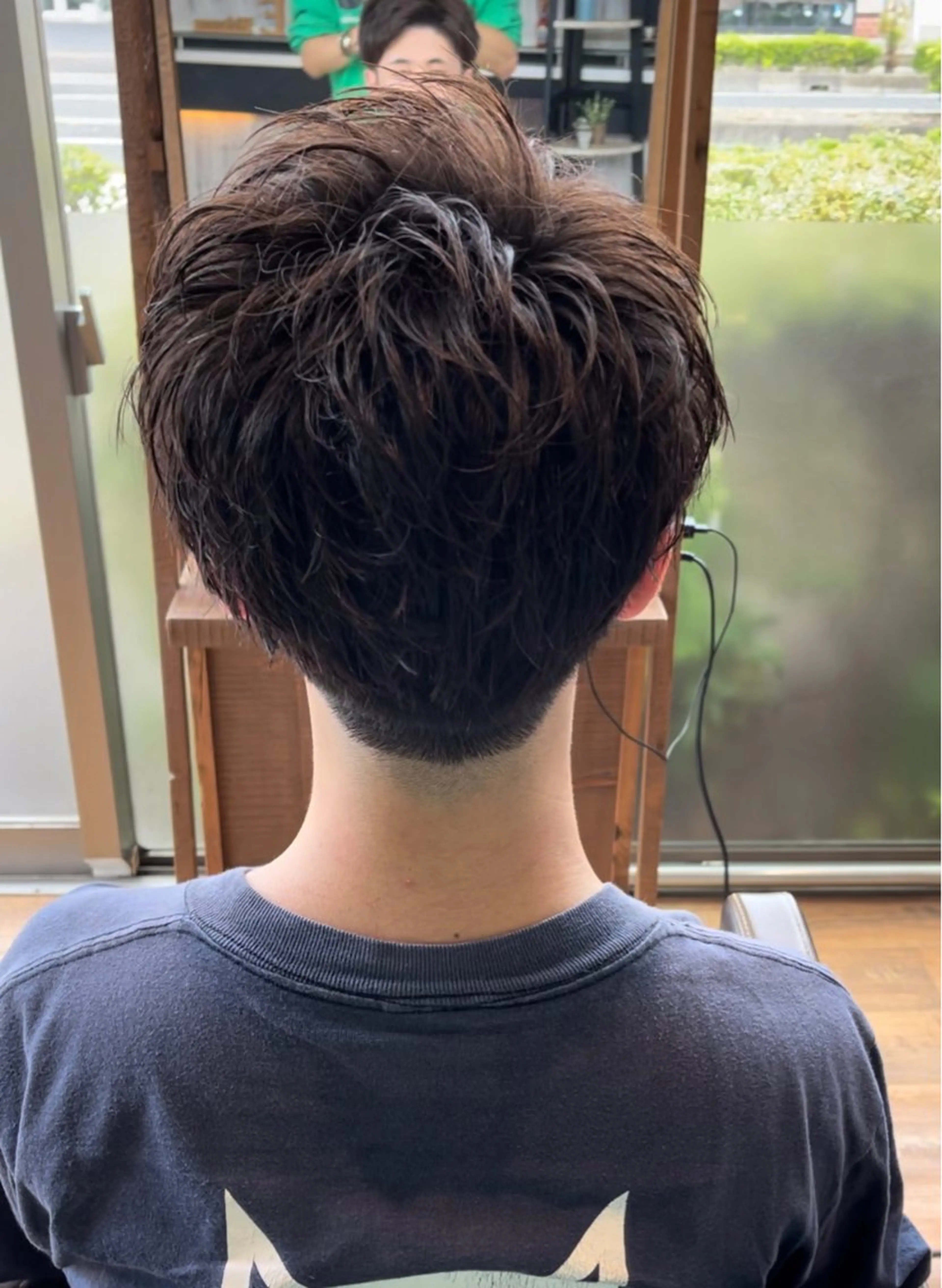 メンズ アップバング 刈り上げ カット トリートメント ヘッドスパ CUORE HAIR ange水戸所属・🌟パーマリスト 鈴木雄大🌟のヘアスタイル