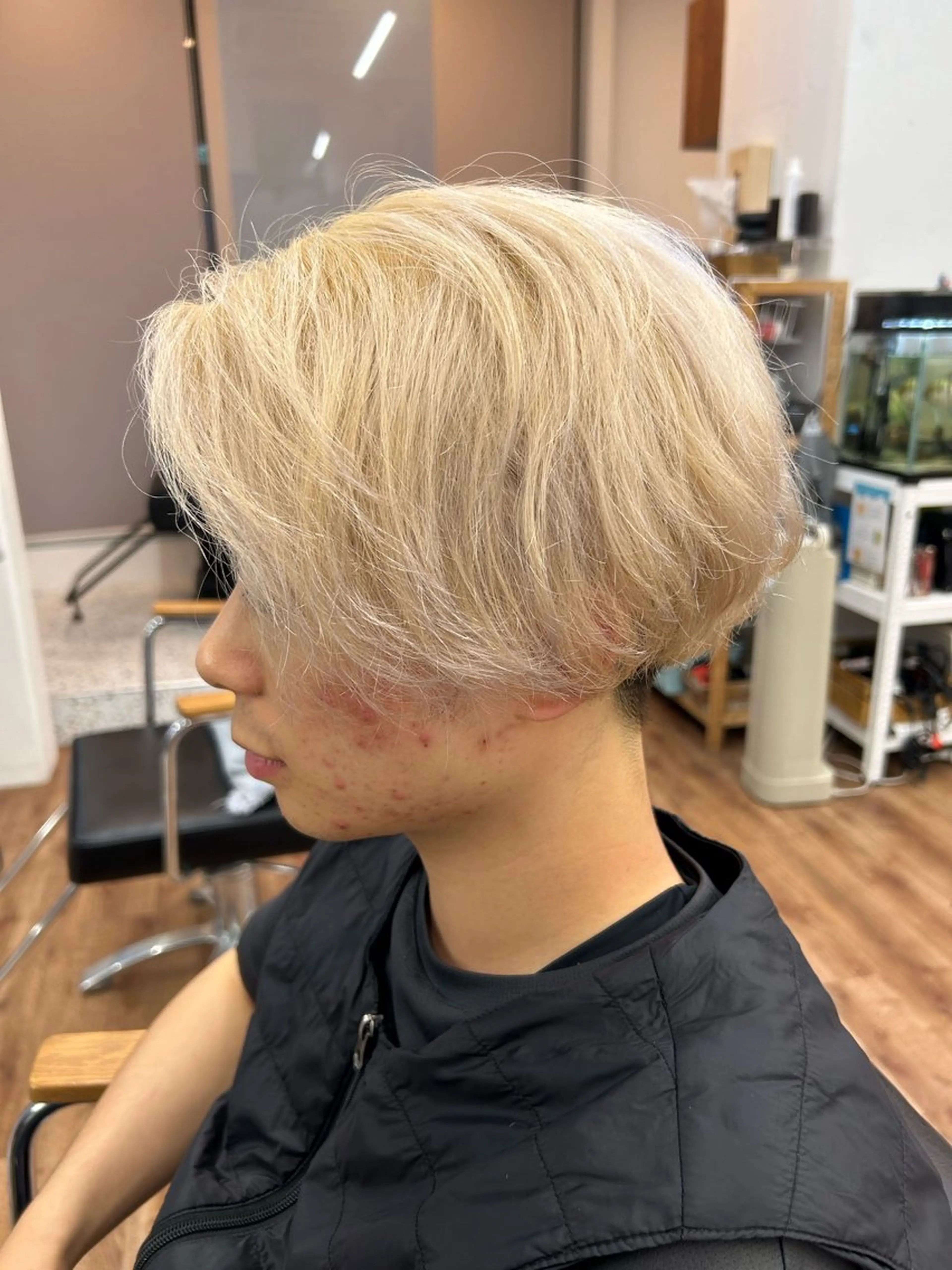 ミディアム カラー メンズ ブロンド 【メンズ特化】 🧊Sunao🧊のヘアスタイル
