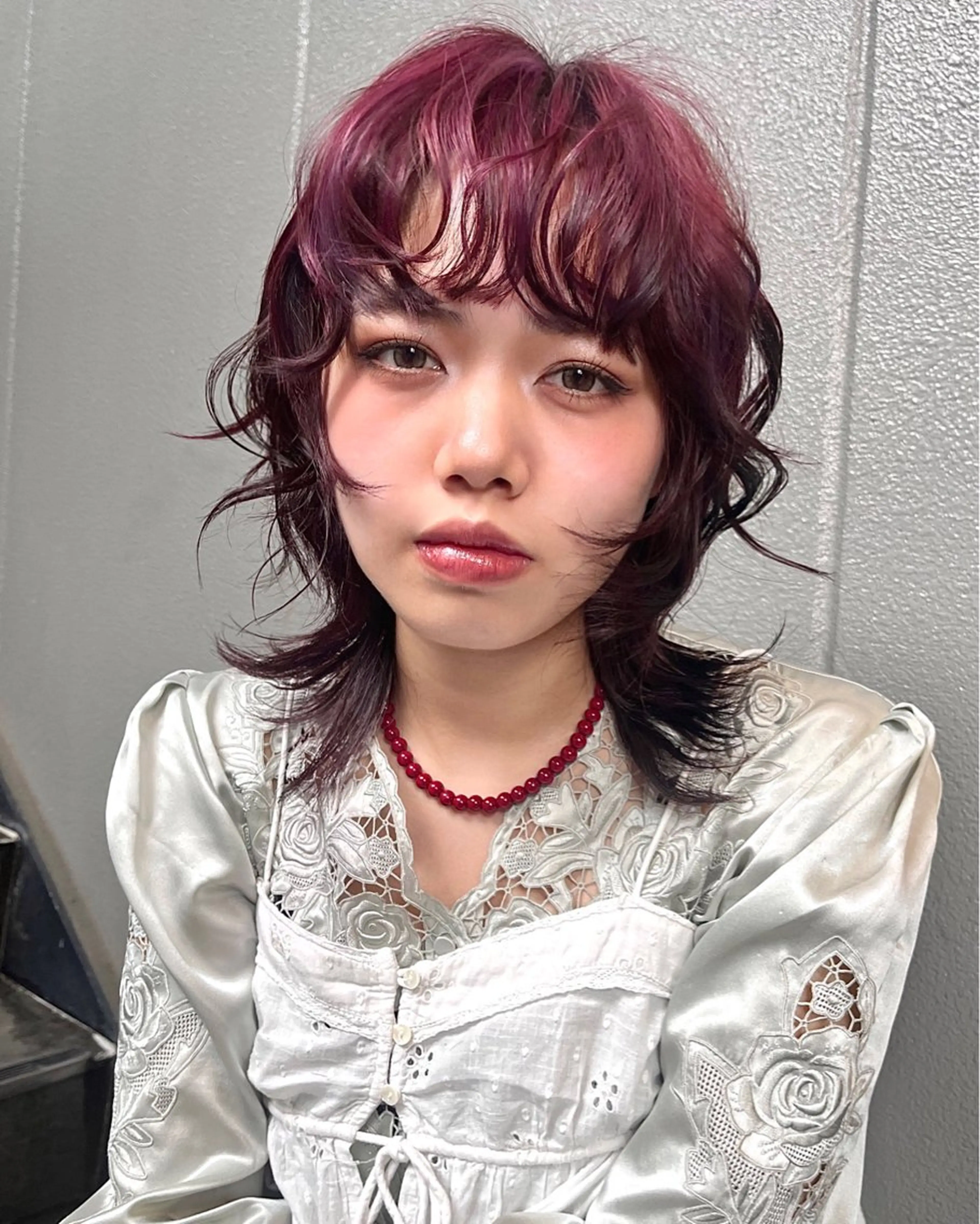 ミディアム カラー ヘアカラー loty _nanamiのヘアスタイル