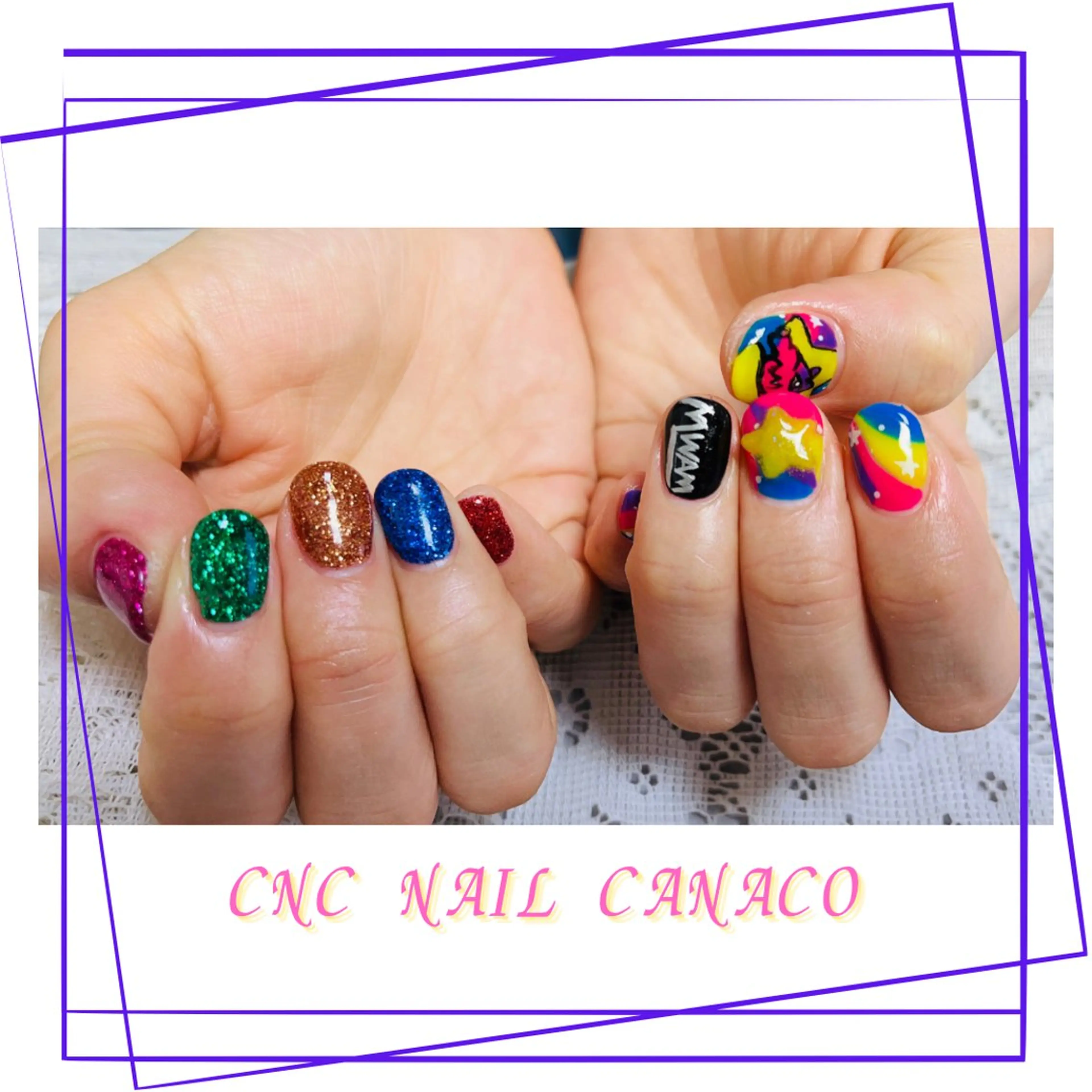 ネイル アートネイル 持ち込み ストーンネイル ハンドネイル ハンドケア ベテランネイル cnc  nailのネイルデザイン