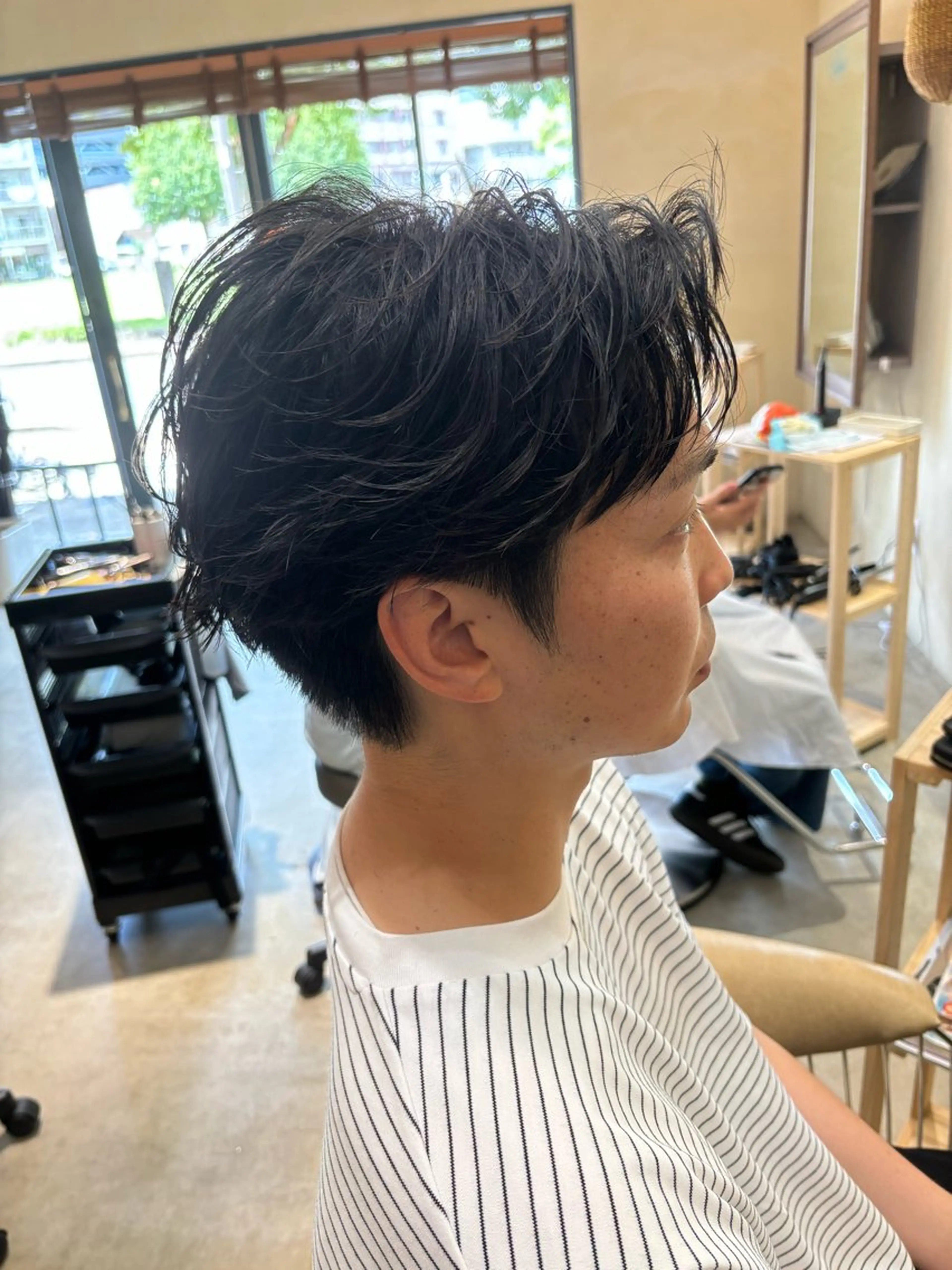 ショート メンズ カット パーマ 鹿児島 TSUBASAのヘアスタイル