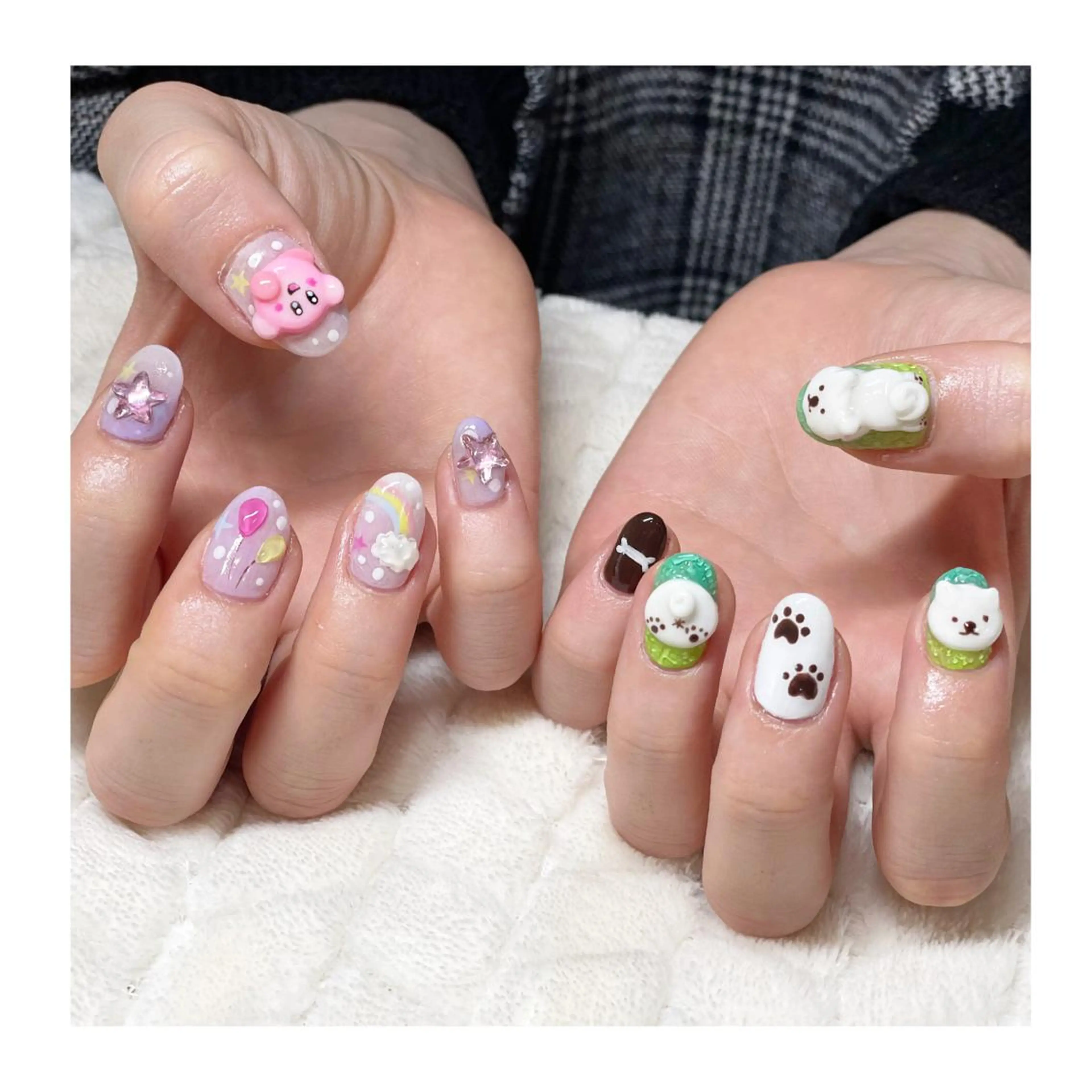 ネイル アートネイル ジェルネイル ハンドネイル LaLa Peach 福岡のマツエク・マツパデザイン