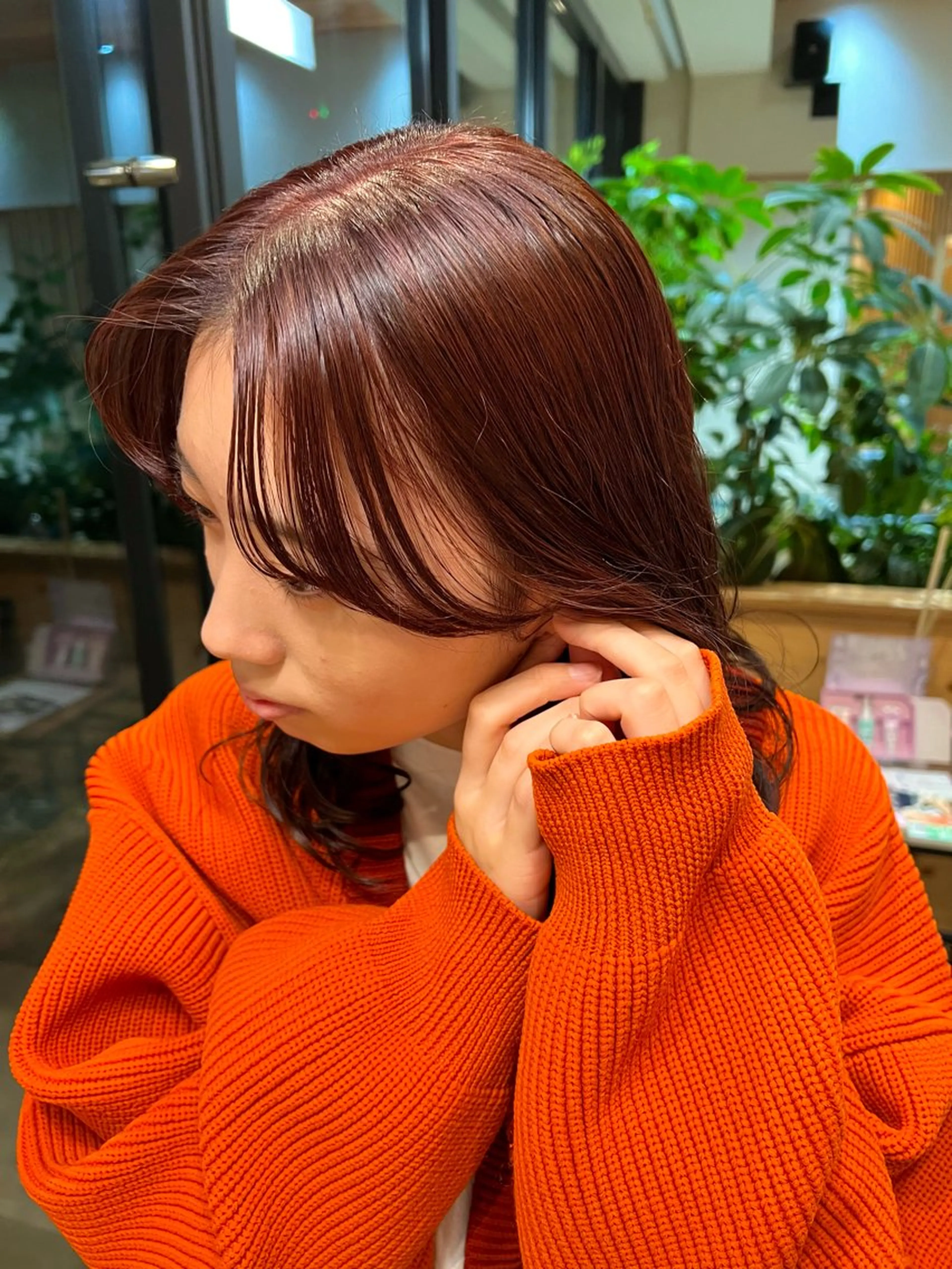 セミロング 愛花/久屋大通/ 切りっぱなしボブのヘアスタイル