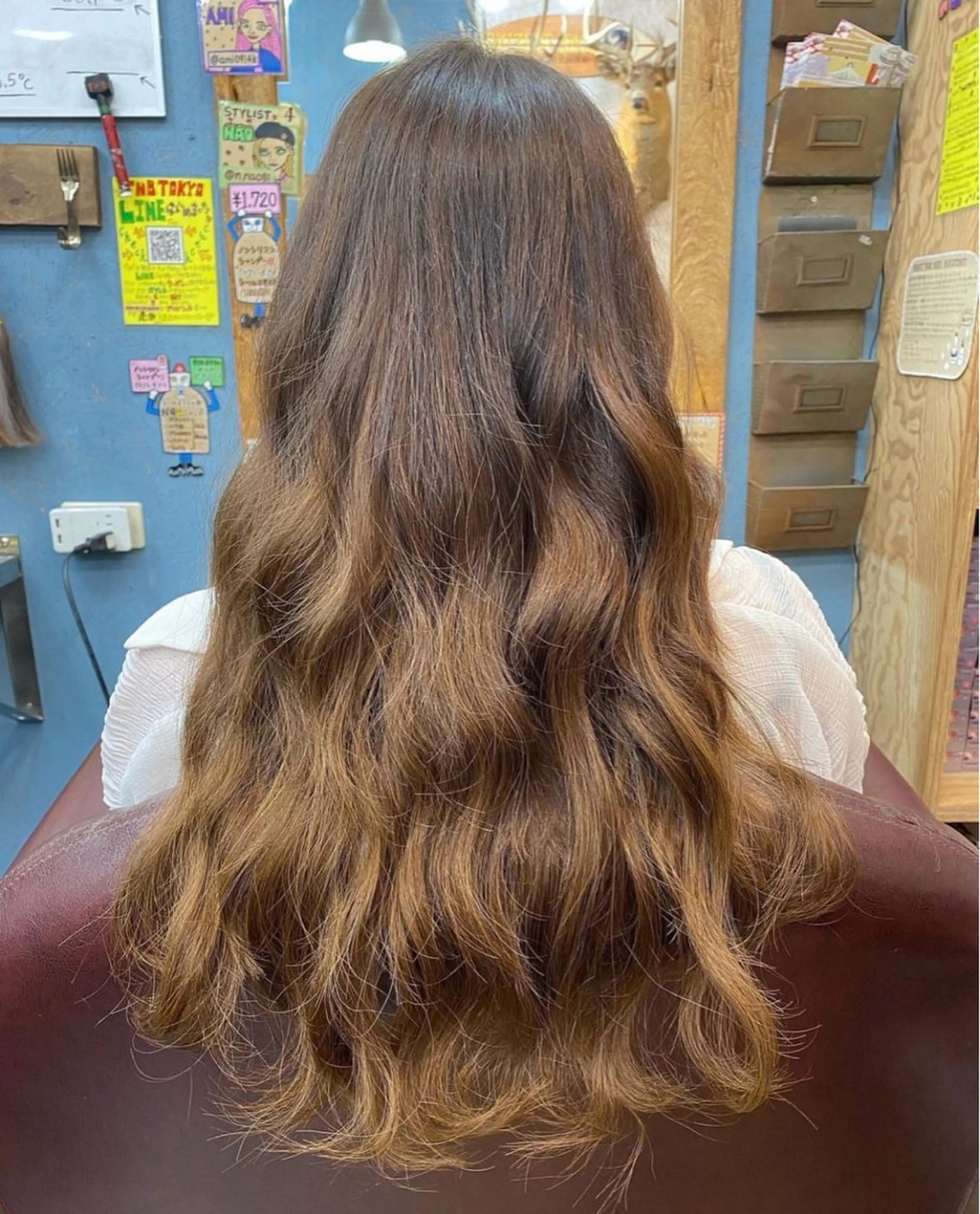 ロング カラー ヘアアレンジ シールエクステ エクステ Crescere所属・小島 凜のヘアスタイル