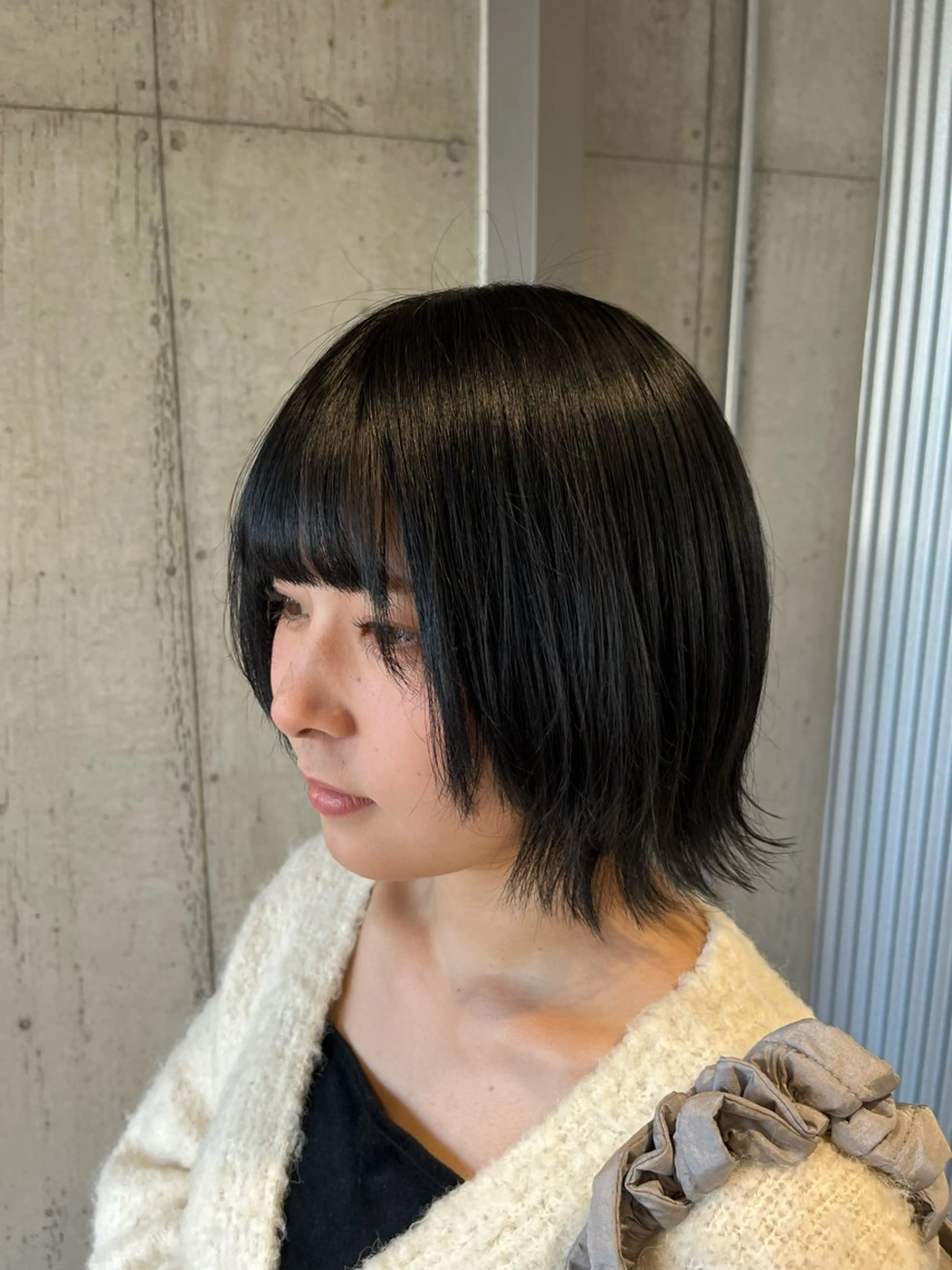 ミディアム カラー ヘアアレンジ ヘアカラー トリートメント ボブ×透明感カラー 特化・リクト💥のヘアスタイル