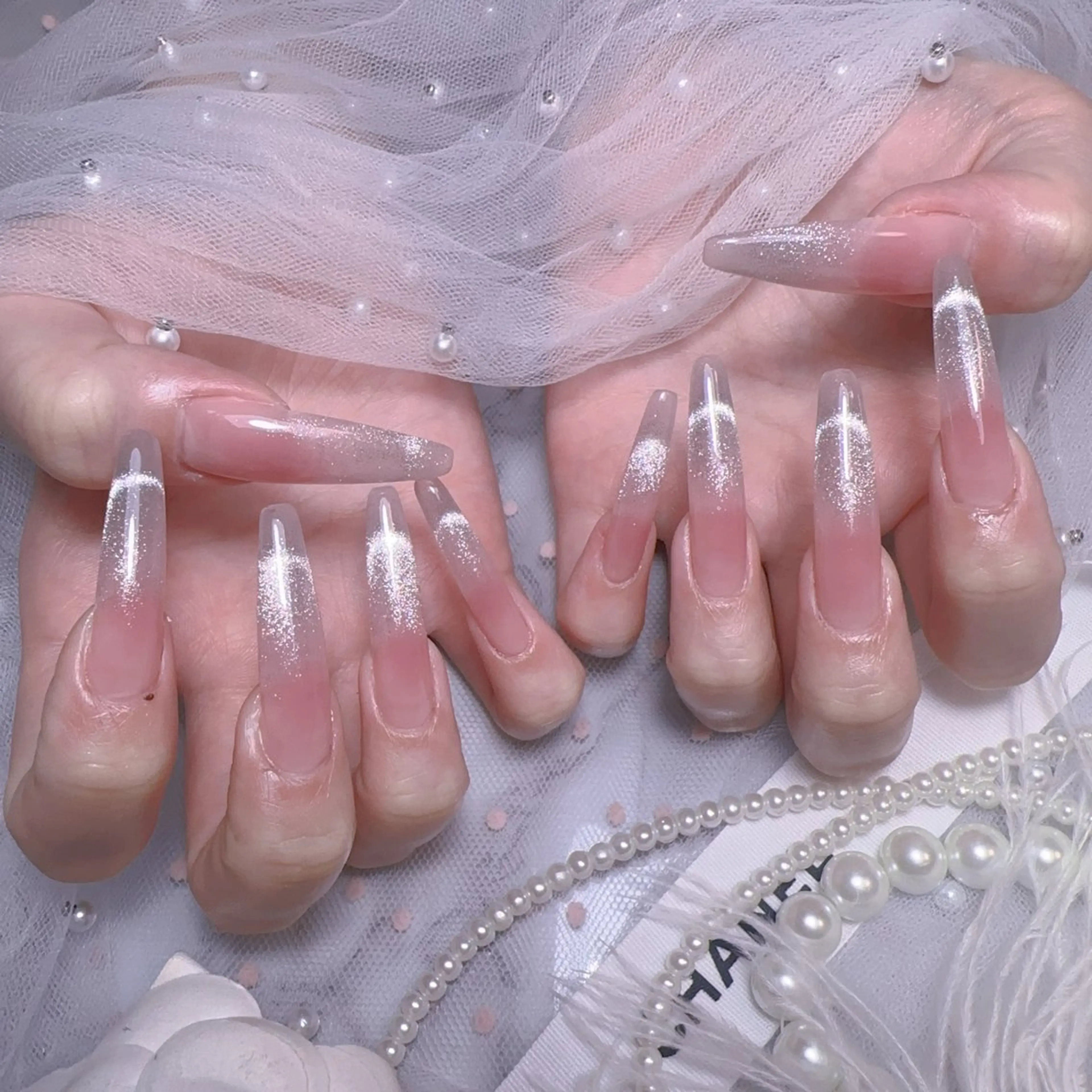 ロング 韓国風ヘア Belle nail salon 新小岩のネイルデザイン