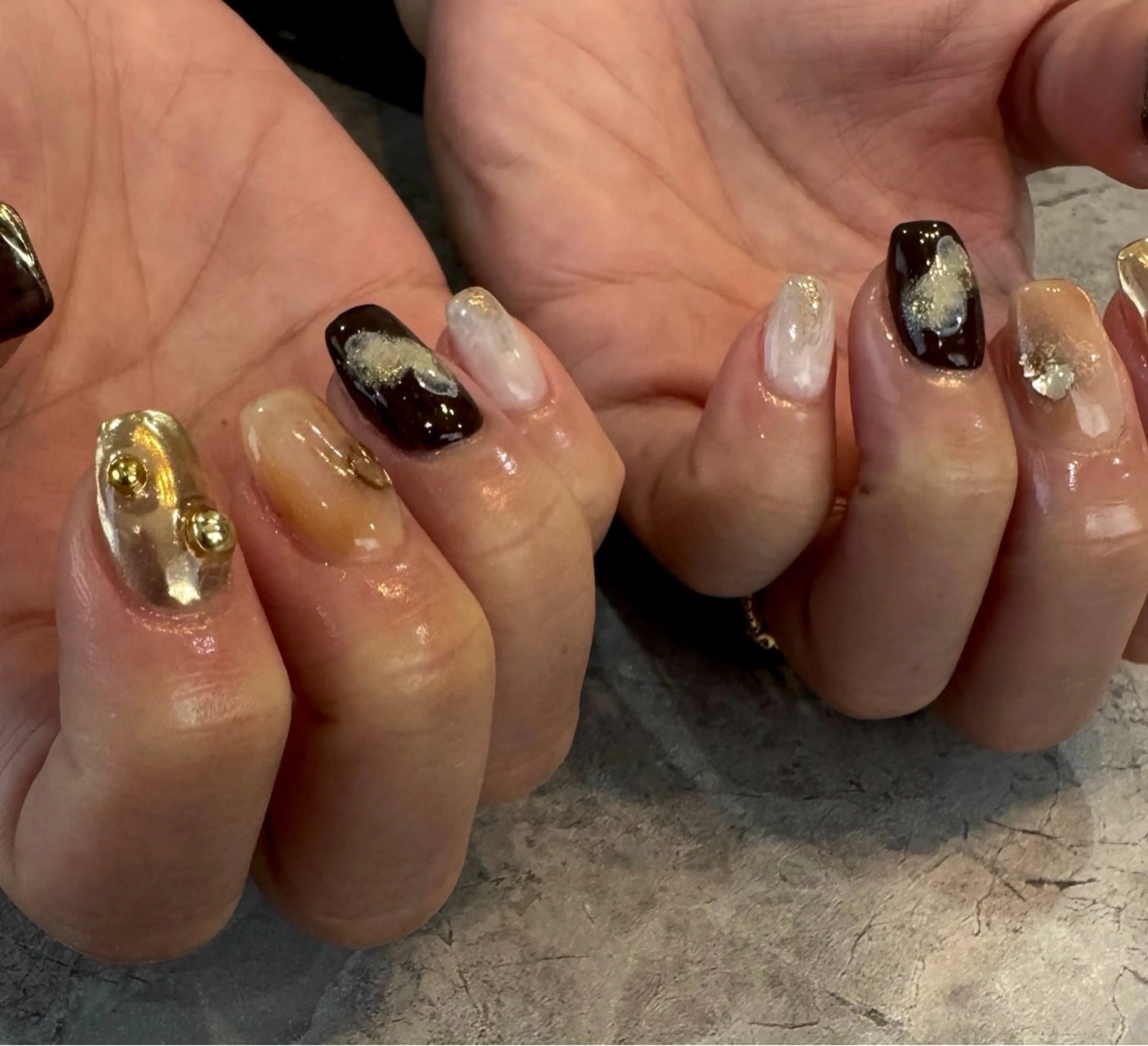 ネイル ニュアンスネイル ハンドネイル Blé nailのネイルデザイン