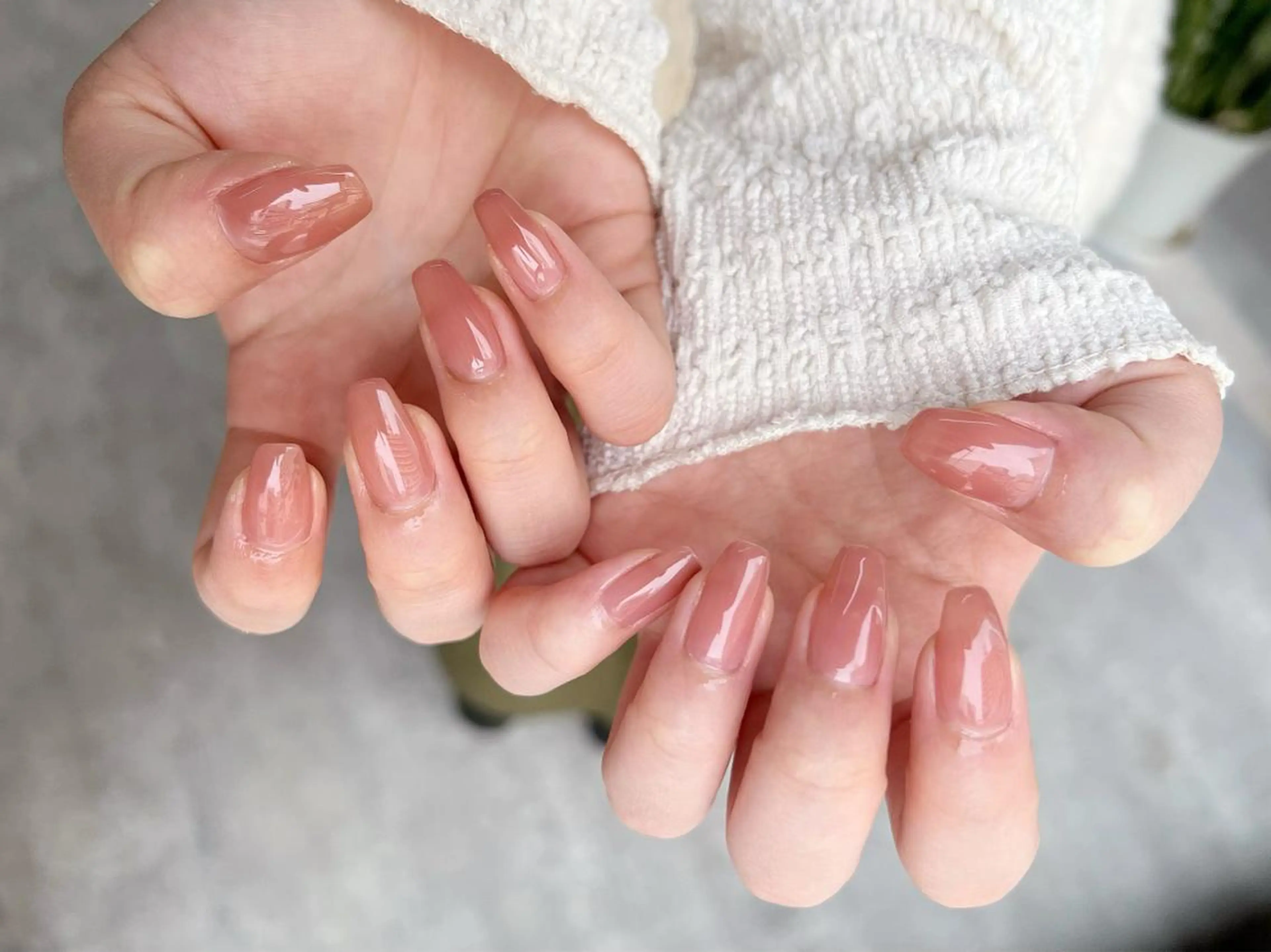ネイル ハート キラキラネイル オフィスネイル ワンカラーネイル ハンドネイル フットネイル GRANDE大須 栄/店長 aki🌙のネイルデザイン