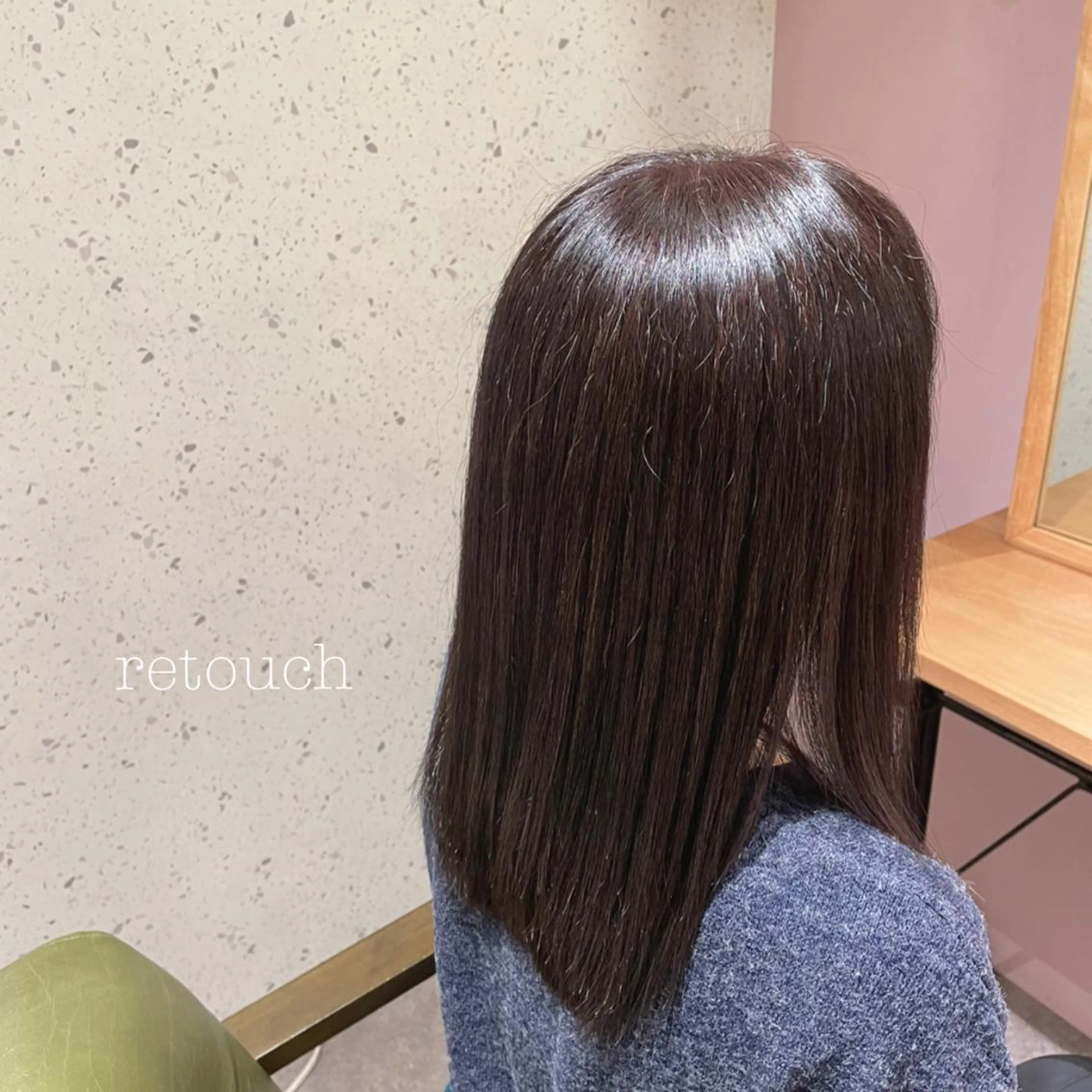 セミロング moon tico brae所属・顔まわりcut🌿 Hinakoのヘアスタイル