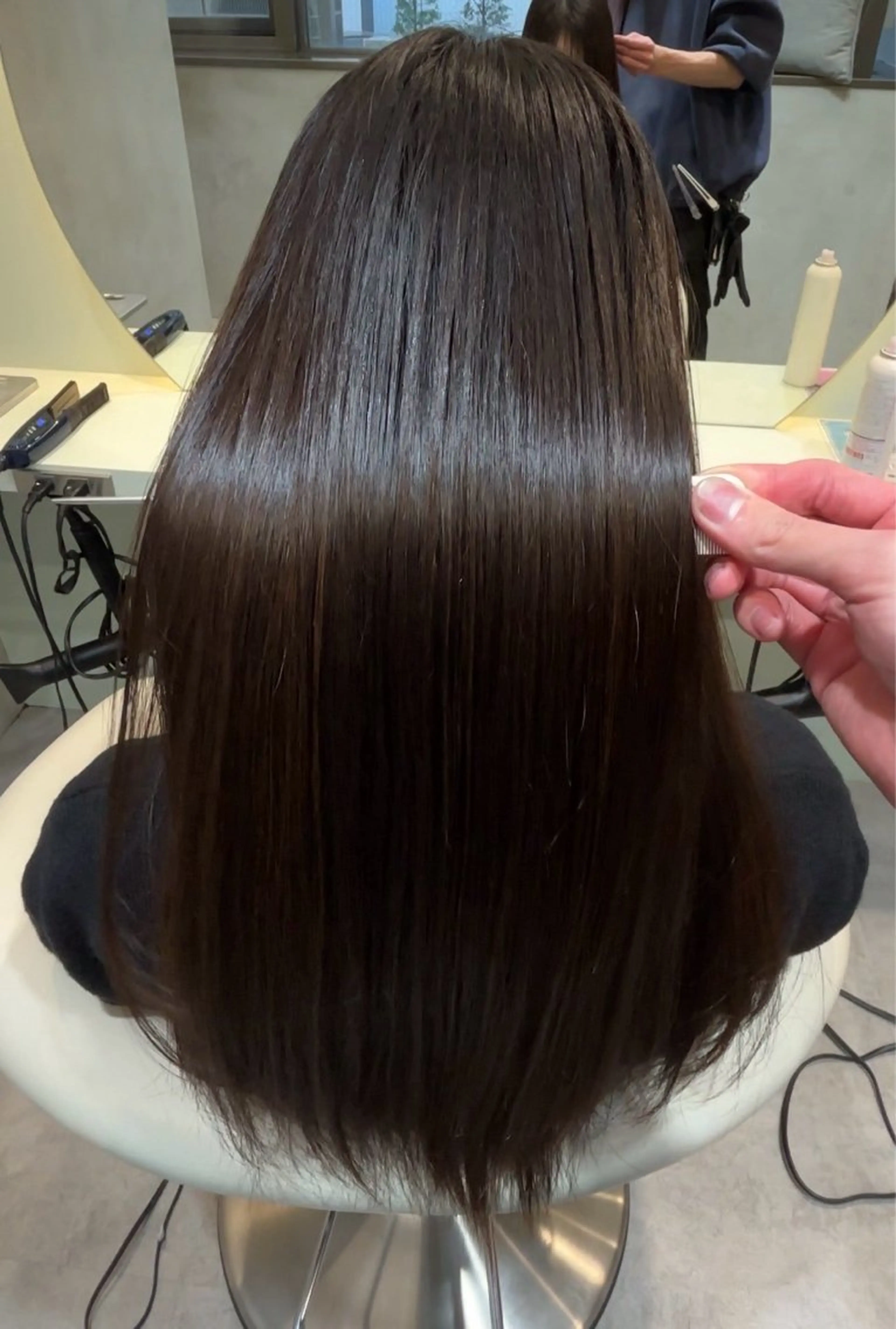 ロング ヘアアレンジ 髪質改善 縮毛矯正 カット 縮毛矯正 トリートメント 美髪縮毛矯正/ 透明感カラー吉田光佑のヘアスタイル