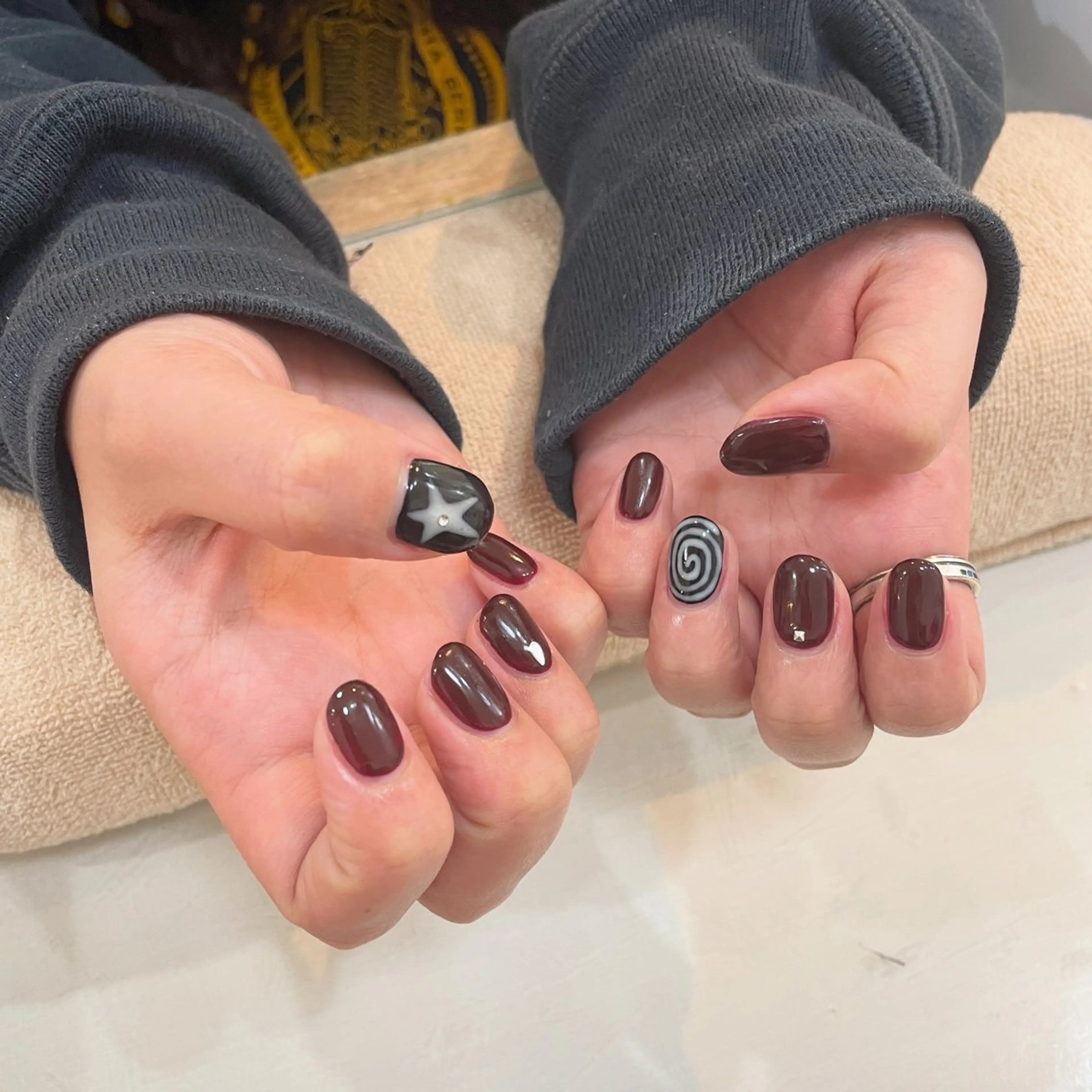 【ハンド】オフあり4本アート他ワンカラーの写真