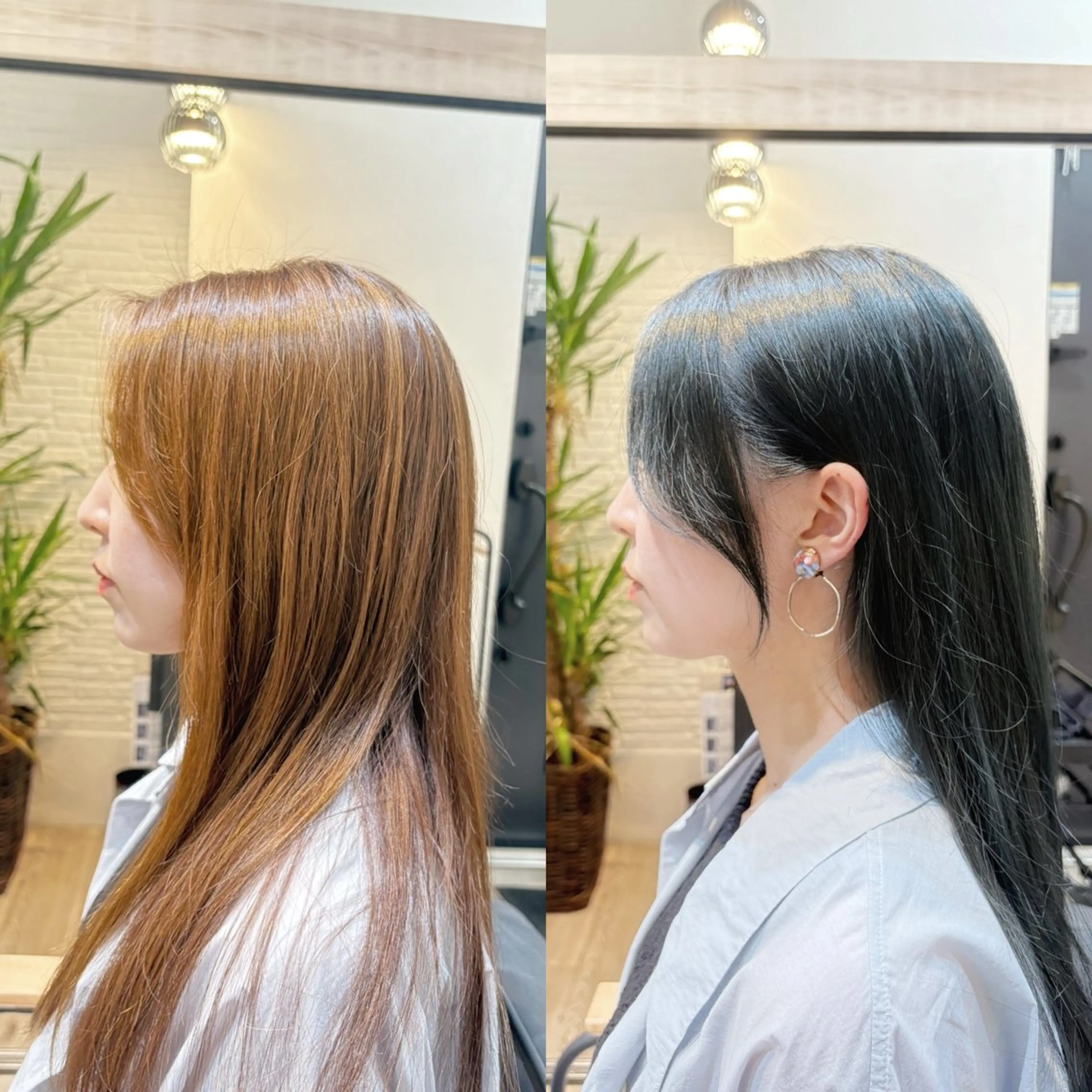 セミロング カラー ベージュカラー ブルーカラー 小顔カット 北上尾/ショート/ 後藤　朔哉のヘアスタイル