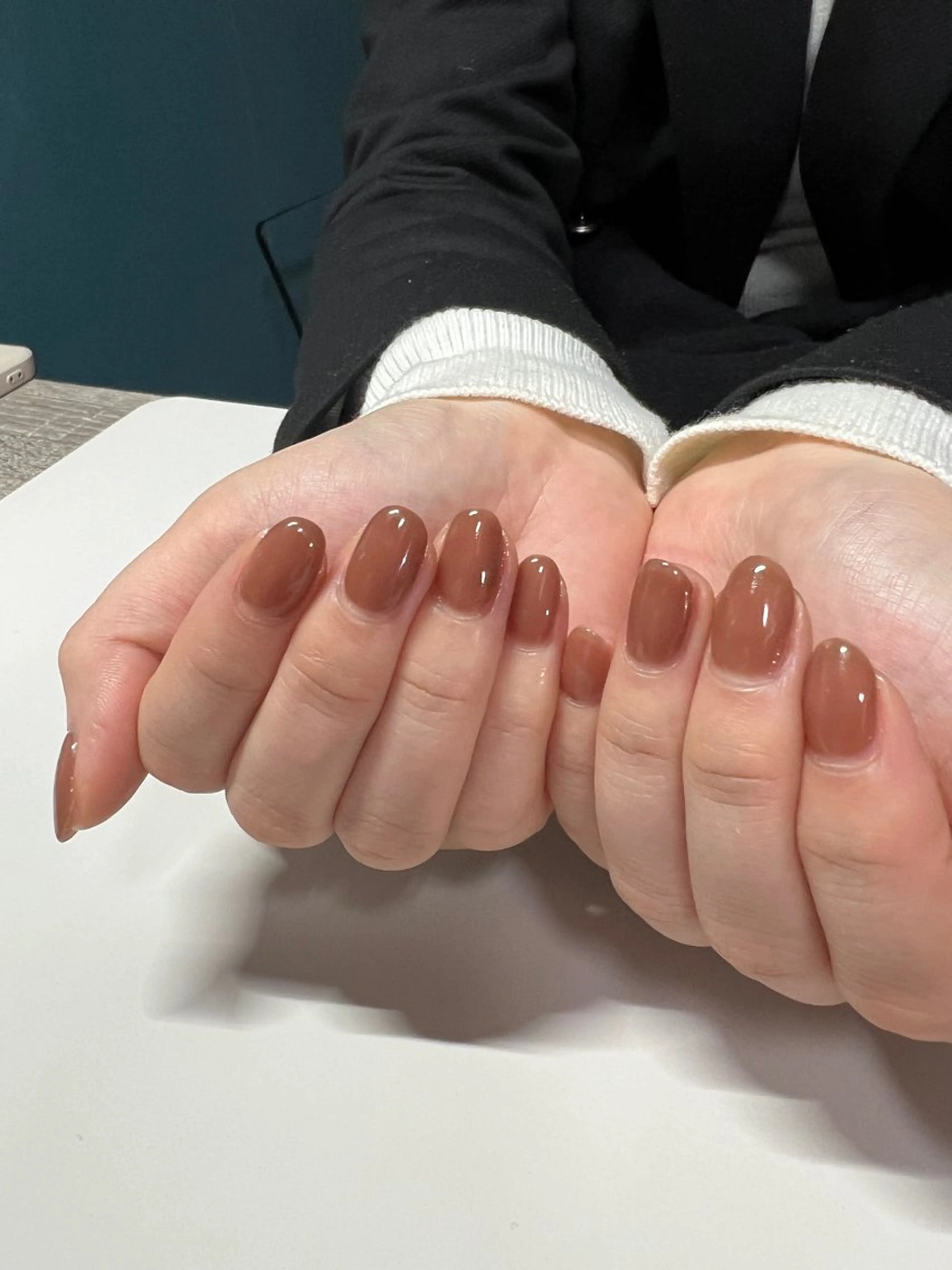 ネイル ワンカラーネイル ハンドネイル takahashi chikaのネイルデザイン