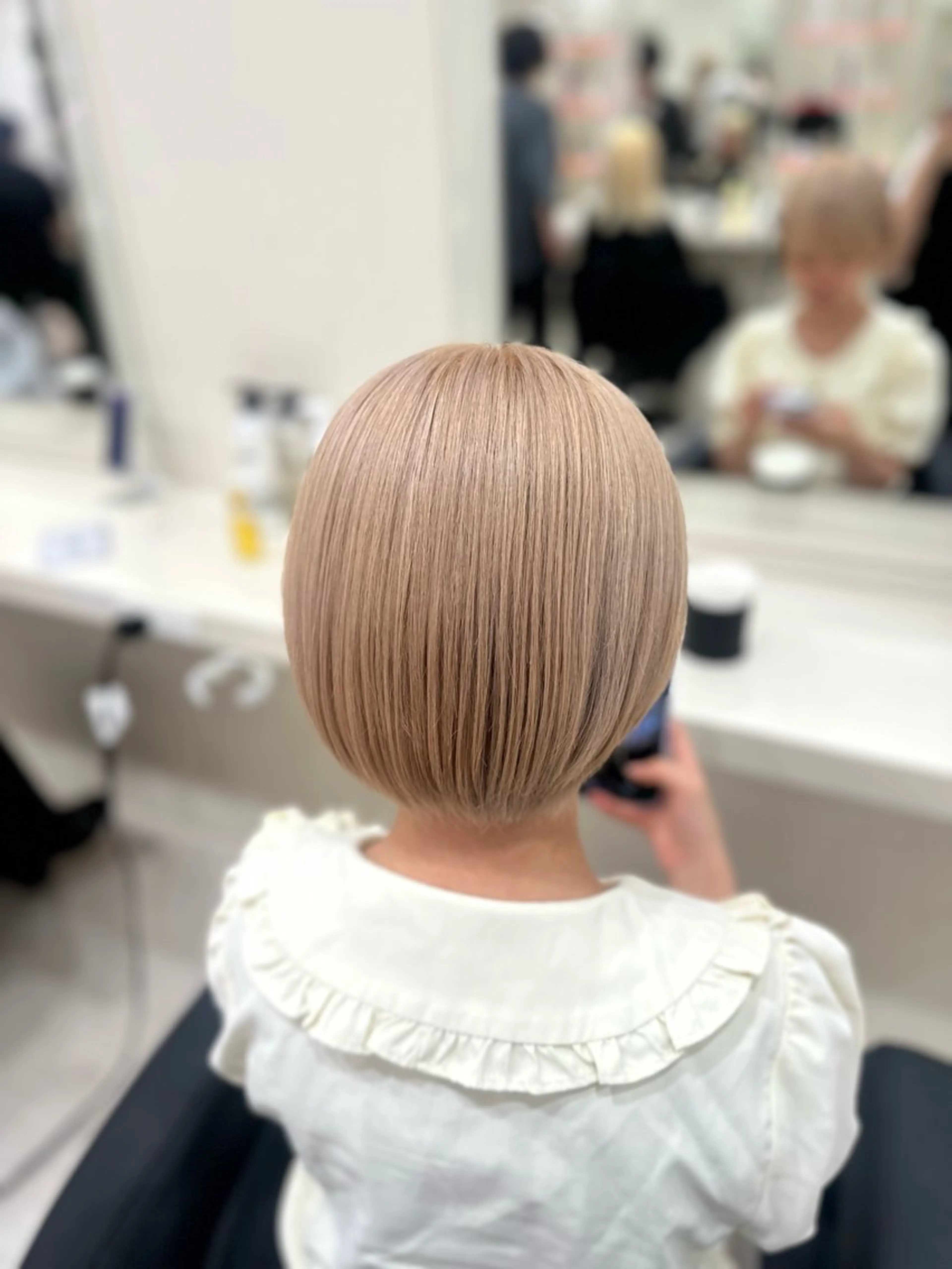 ショート カラー ヘアアレンジ 🎀 yuuka🎀のヘアスタイル