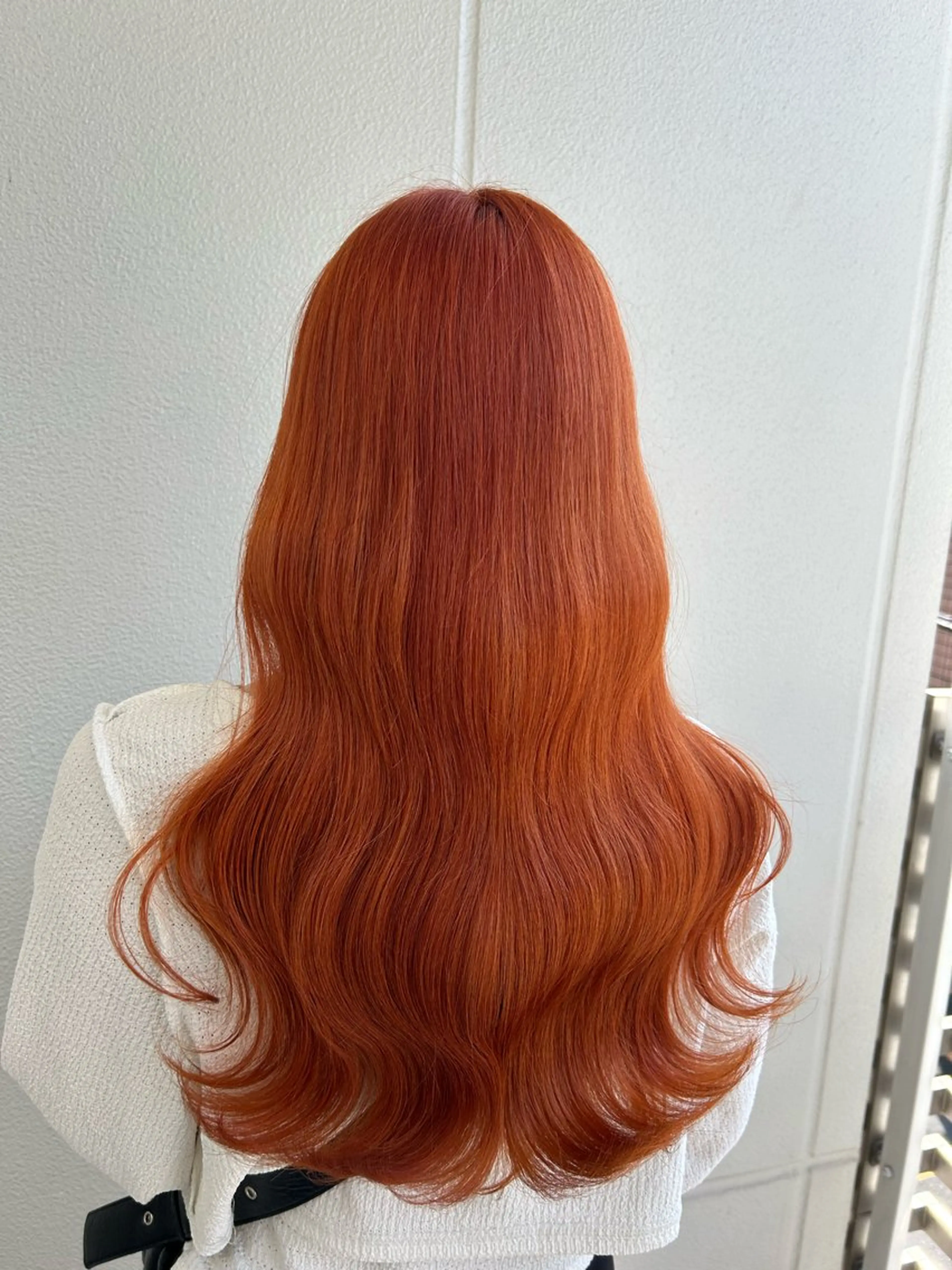 ロング カラー オレンジ 《暖色/韓国hair 》🇰🇷桑原ユキネのヘアスタイル