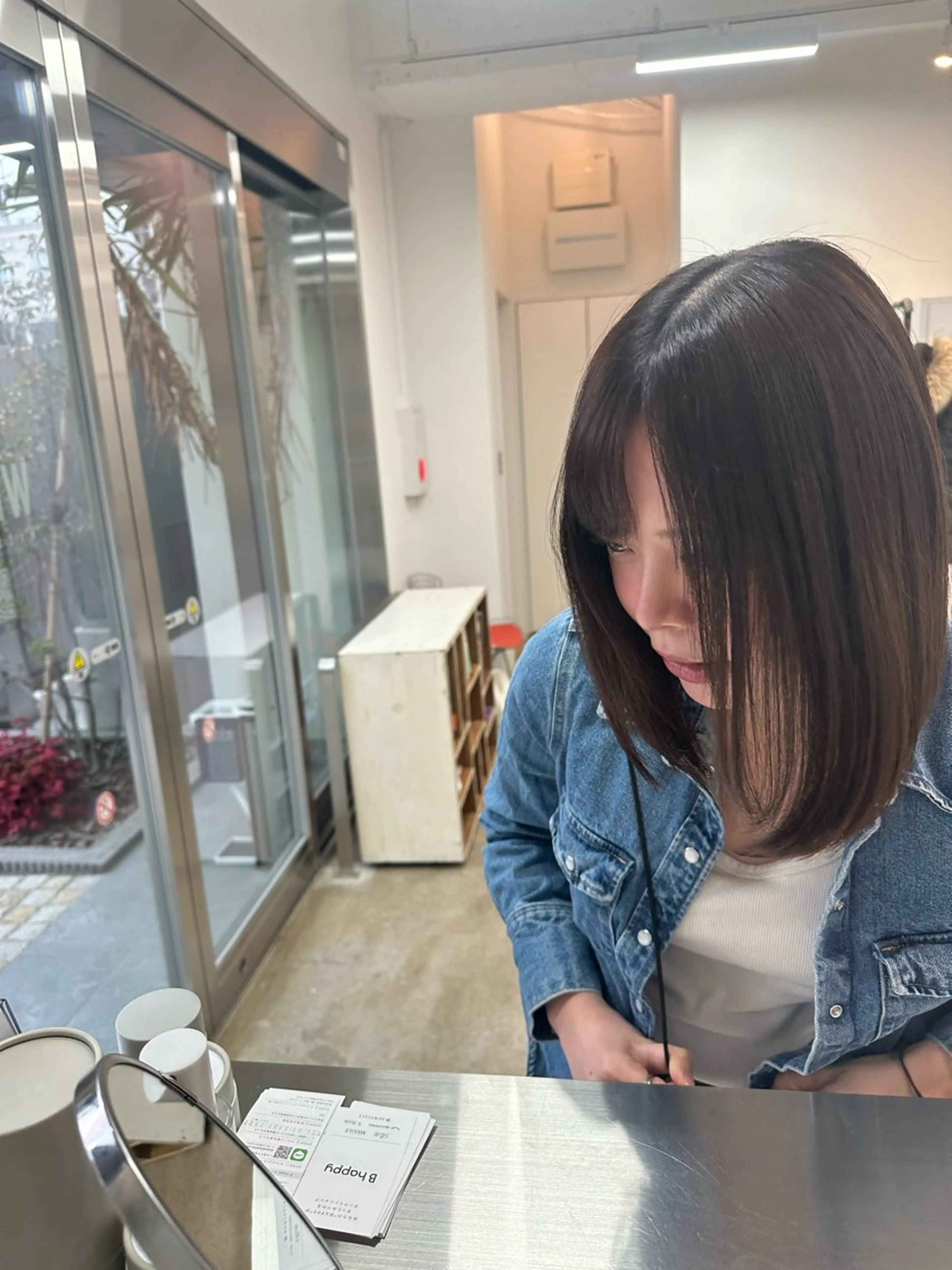 ミディアム 伊藤 郁弥のヘアスタイル