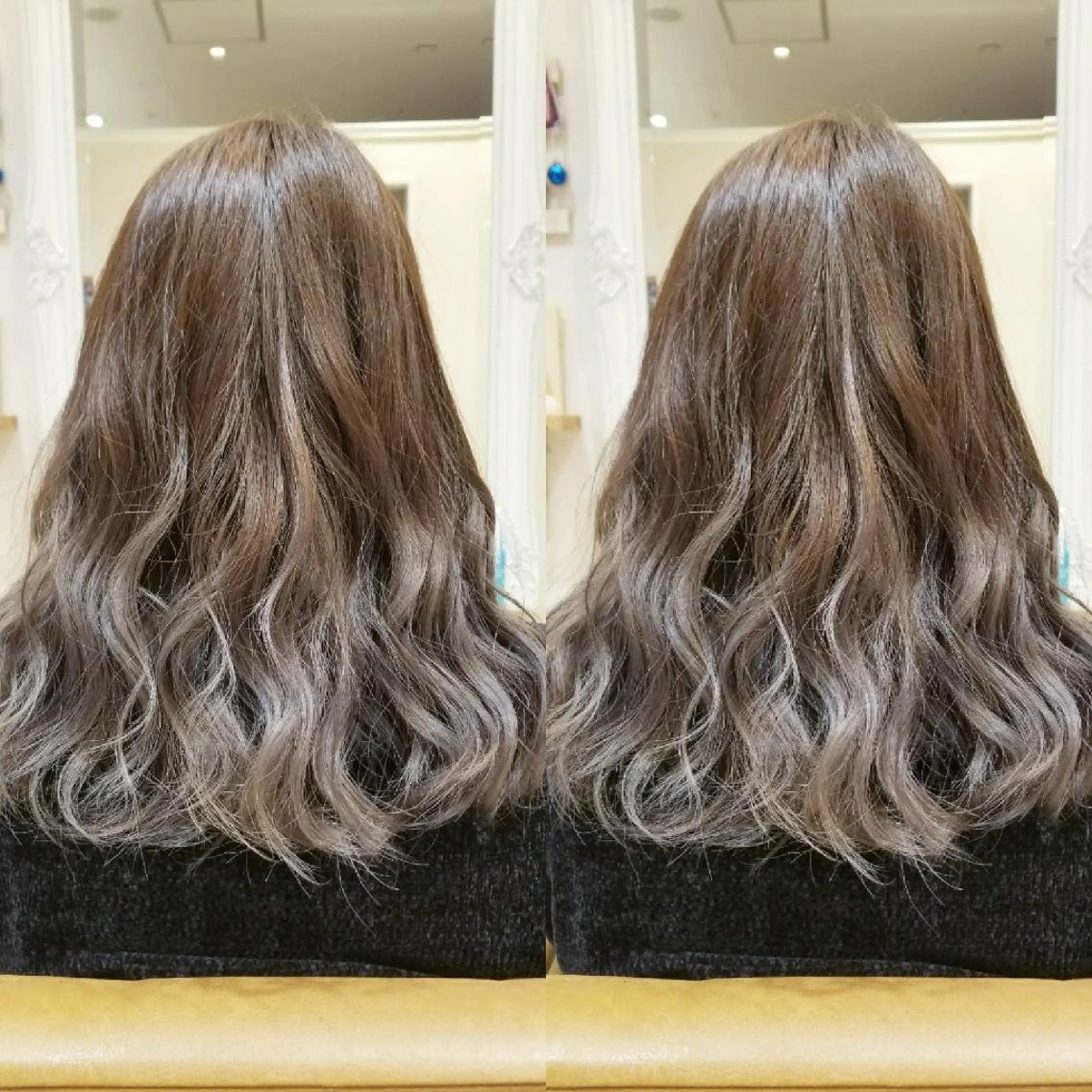 ロング カラー グレージュ ブリーチ・ハイトーン 特化🎉内山のヘアスタイル