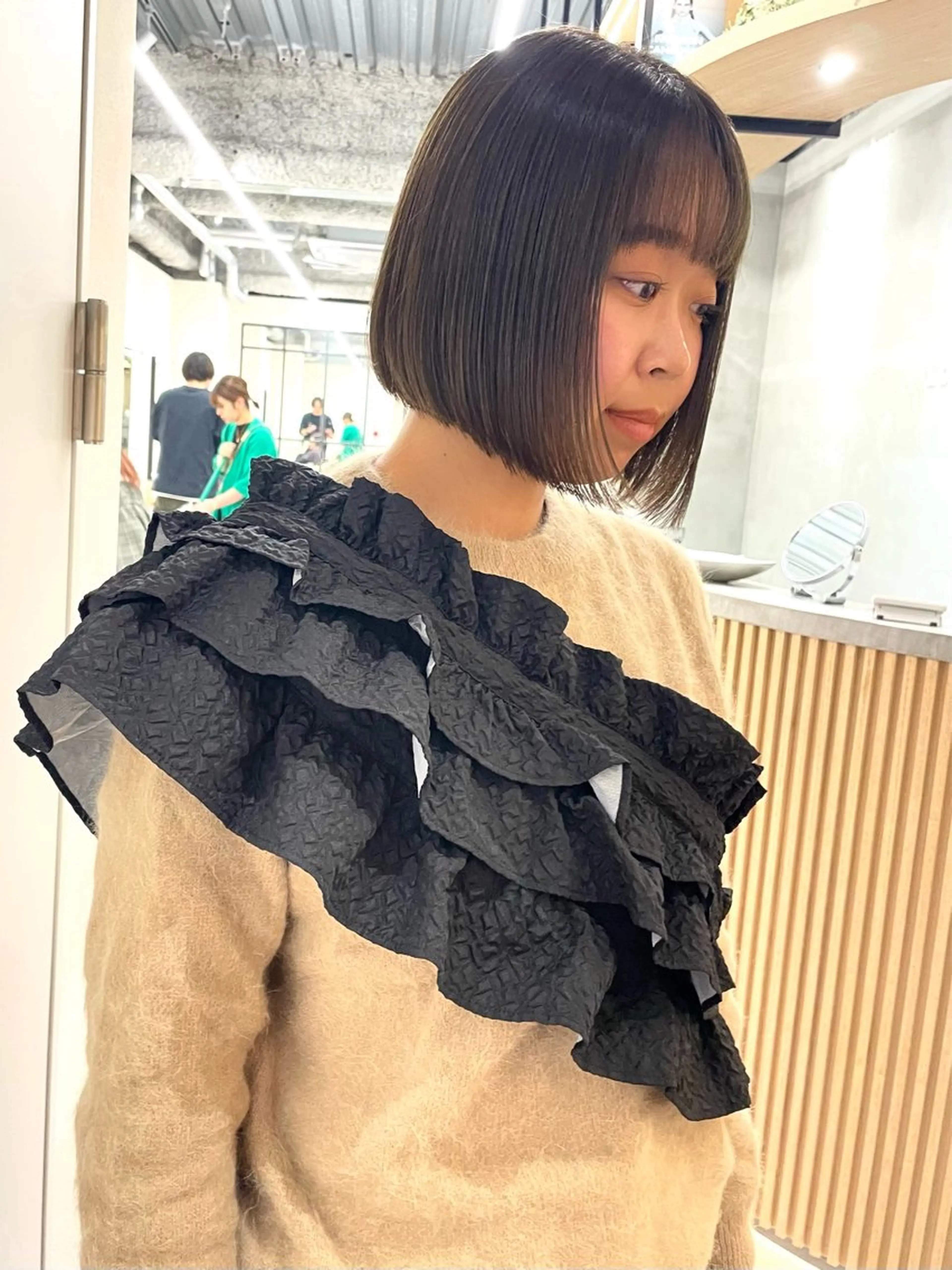 ショート ボブ カット ヘアカラー くどうももか 浦和　ショート　ボブのヘアスタイル