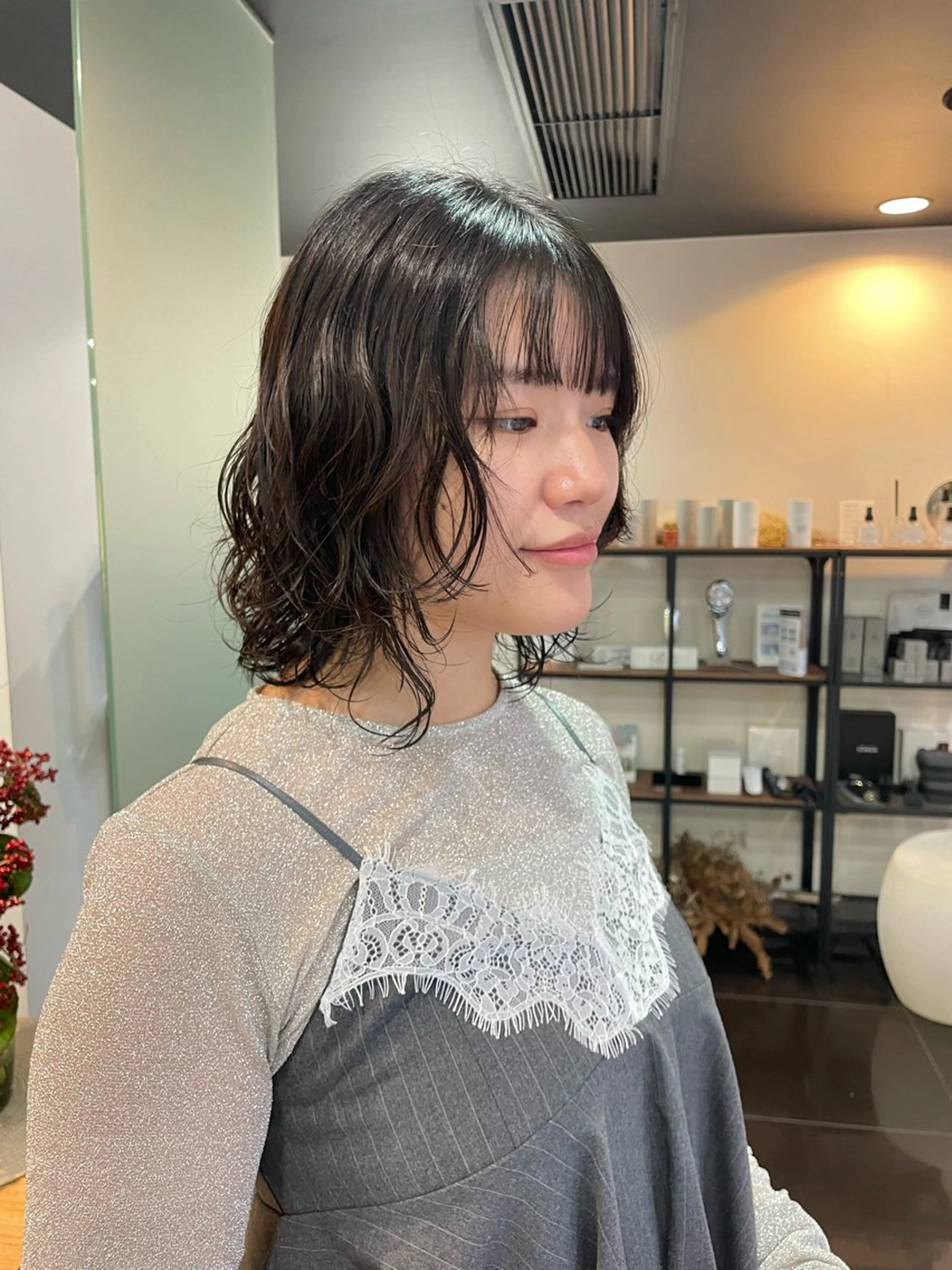 パーマ カット パーマ ボブ/透明感 カラー /風花のヘアスタイル