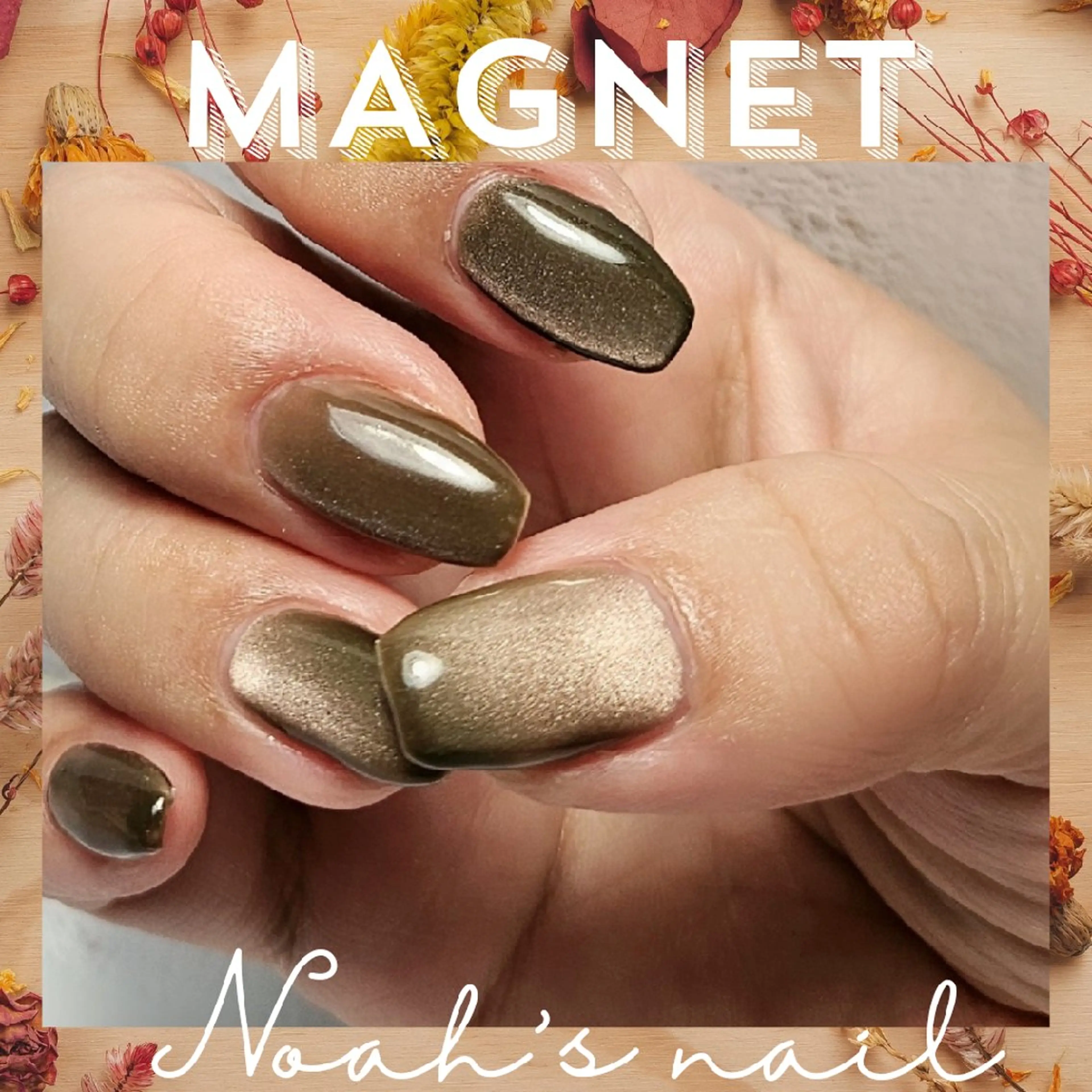 ネイル マグネットネイル ネイルチップ ハンドネイル Noah'snail   のネイルデザイン