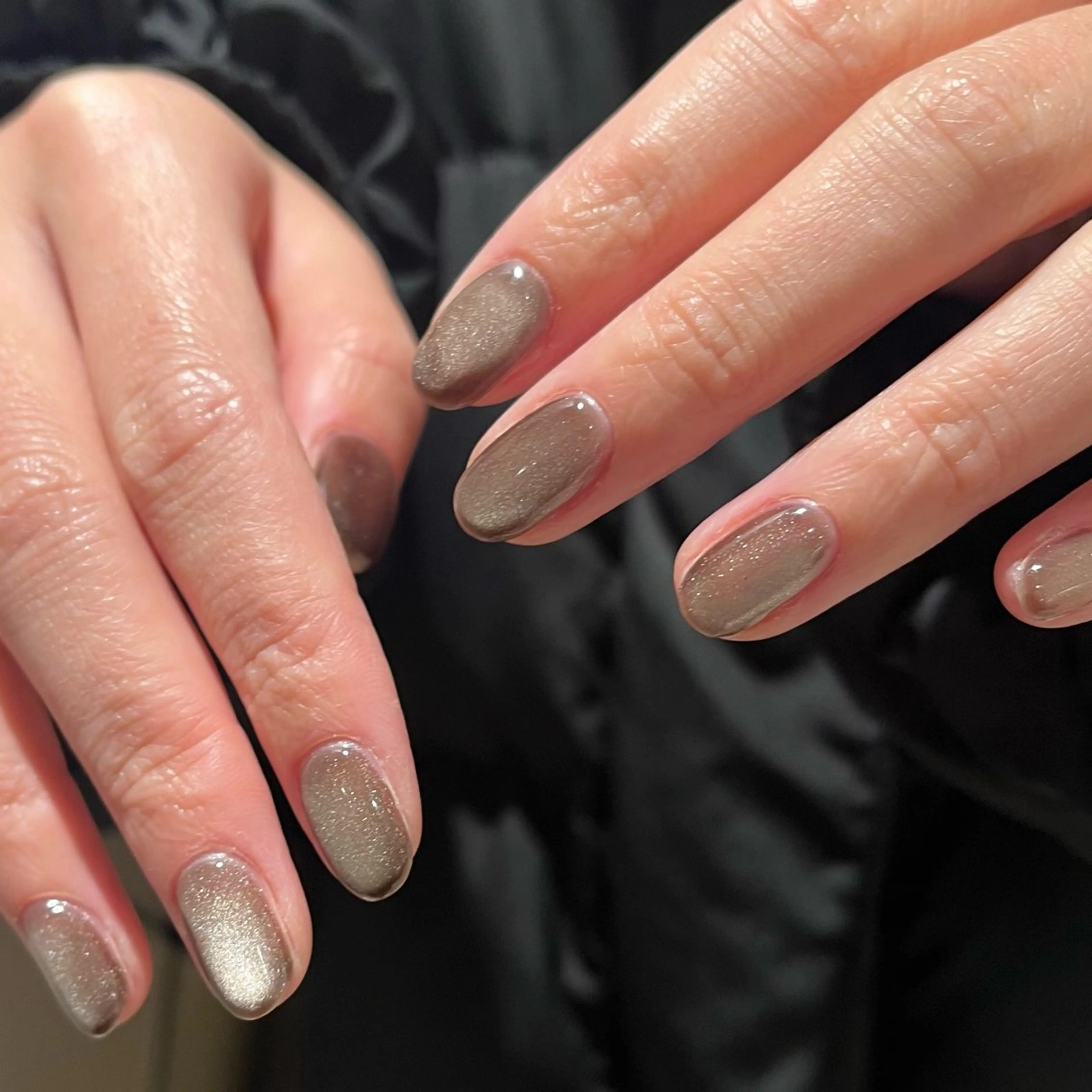 ネイル マグネットネイル ワンカラーネイル Noël新宿南口 arisaのネイルデザイン