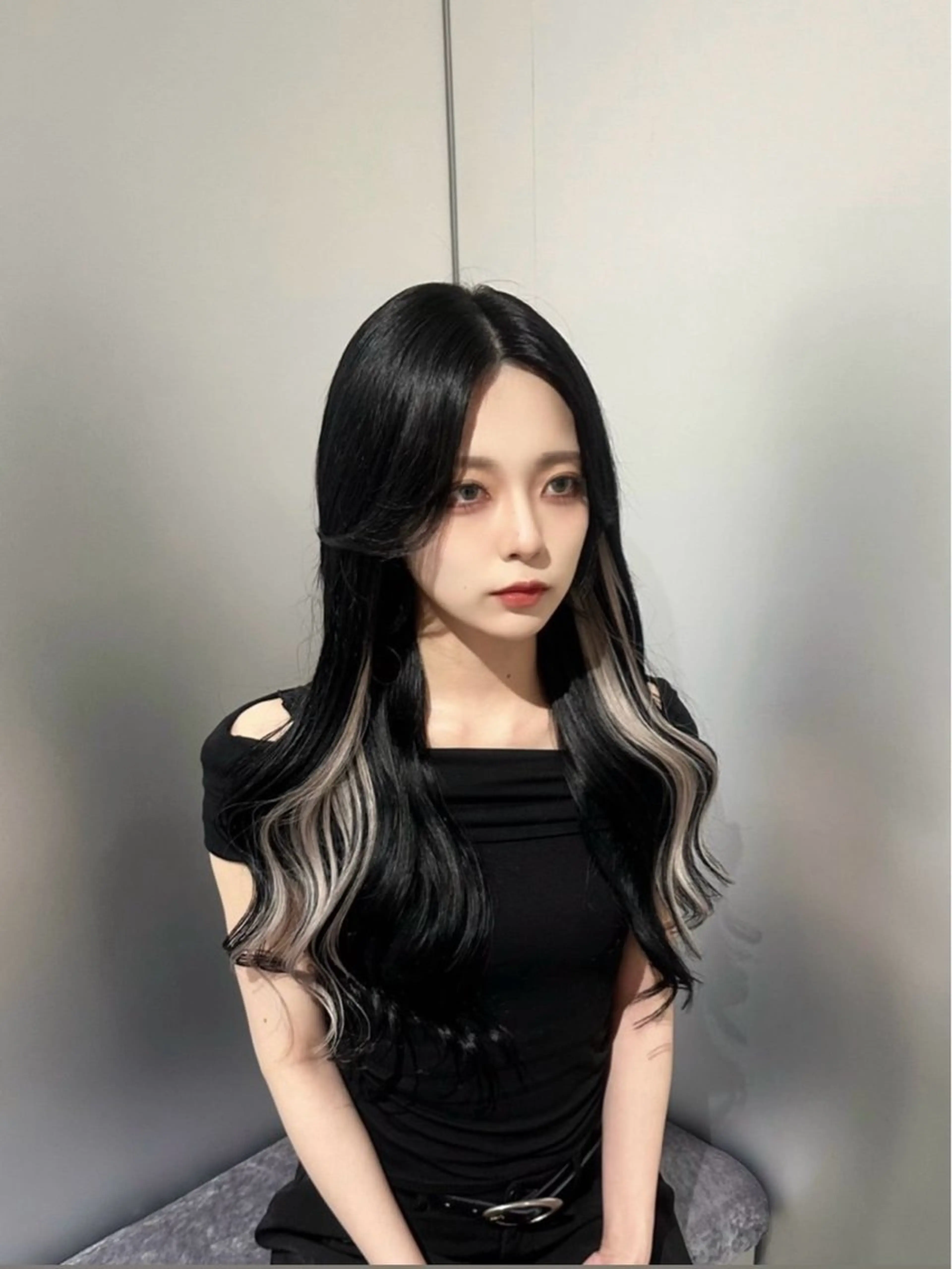 ロング エクステ 透明感×エクステ× 前髪,顔周り そうまのヘアスタイル