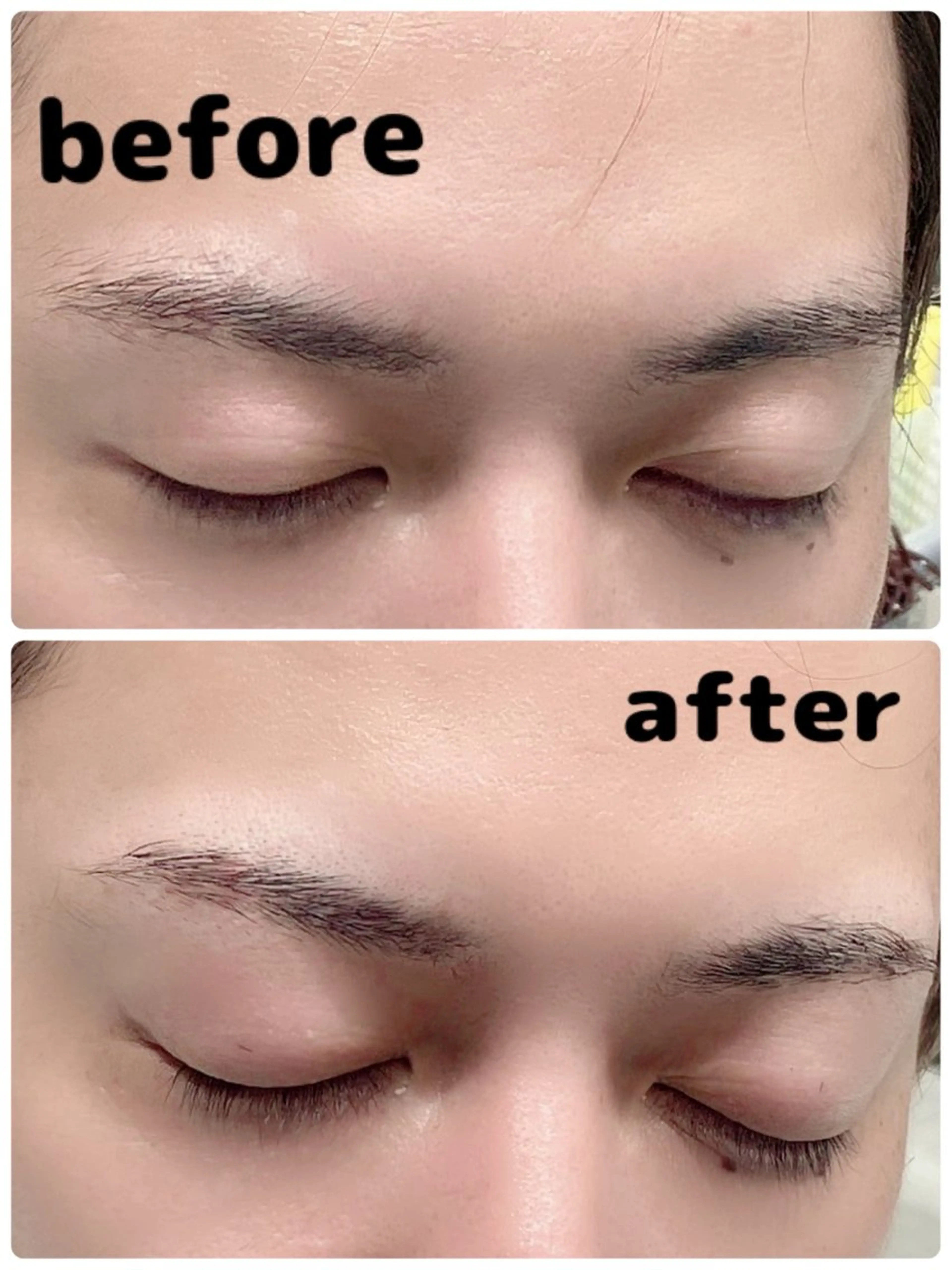 アイブロウリフティング➕眉カットの写真