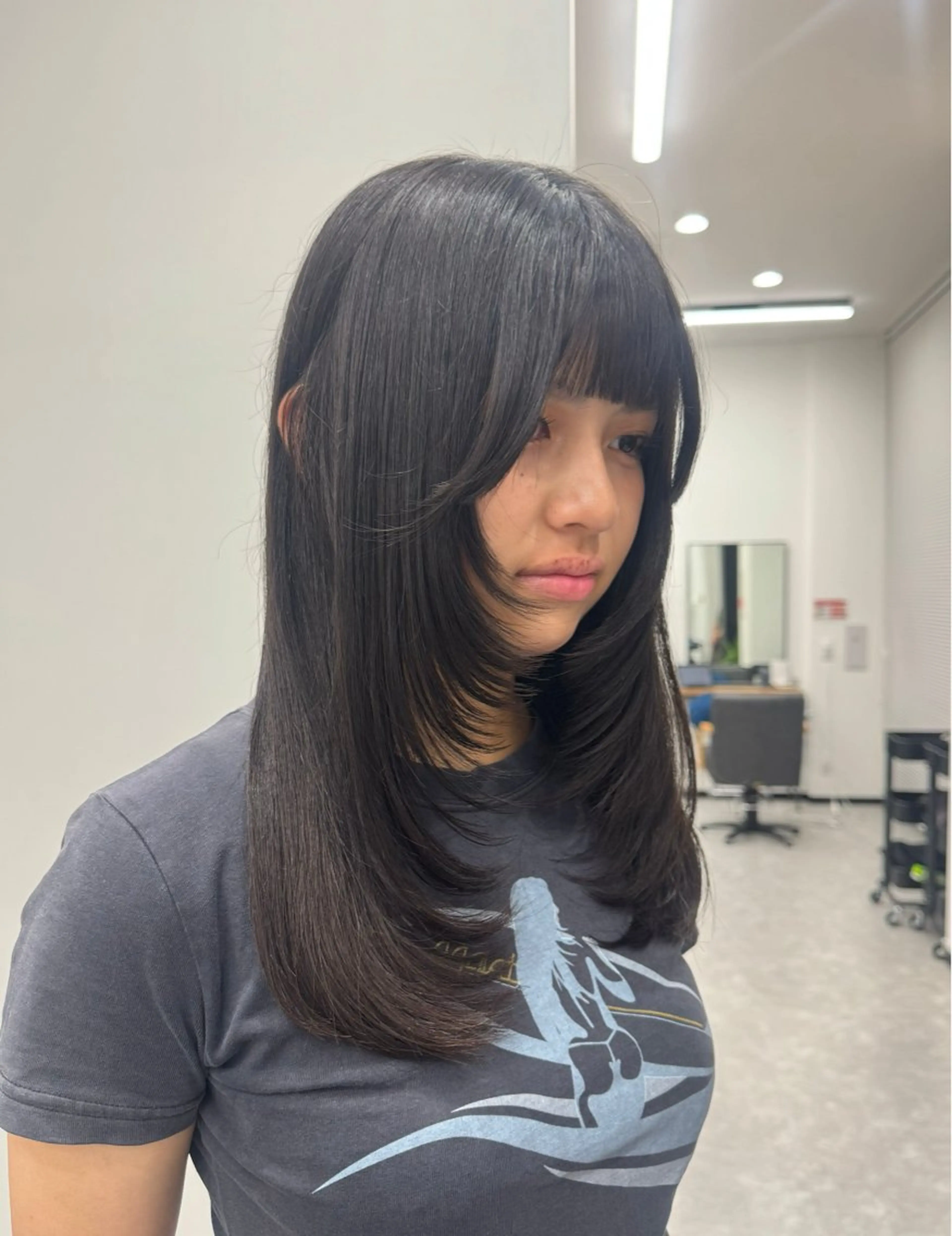 ロング ロングレイヤー レイヤーカット ロング BELLE by revo所属・𝘀𝗮𝗲 ⑅*/ 艶髪/ショートボブのヘアスタイル